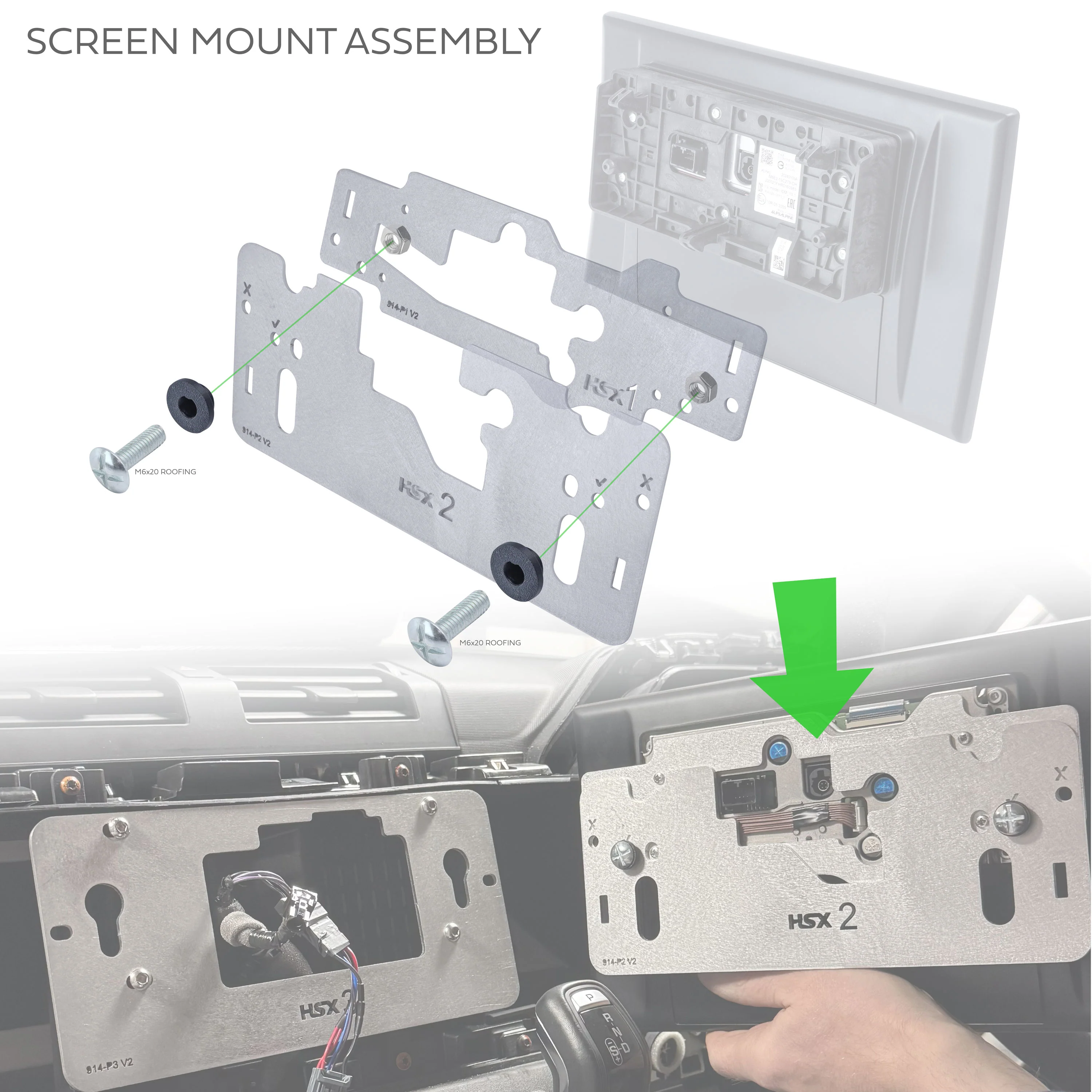 10" to 13.1" Infotainment Screen Kit for Land Rover Defender L663 (Brackets + Wiring Loom) - Image 6
