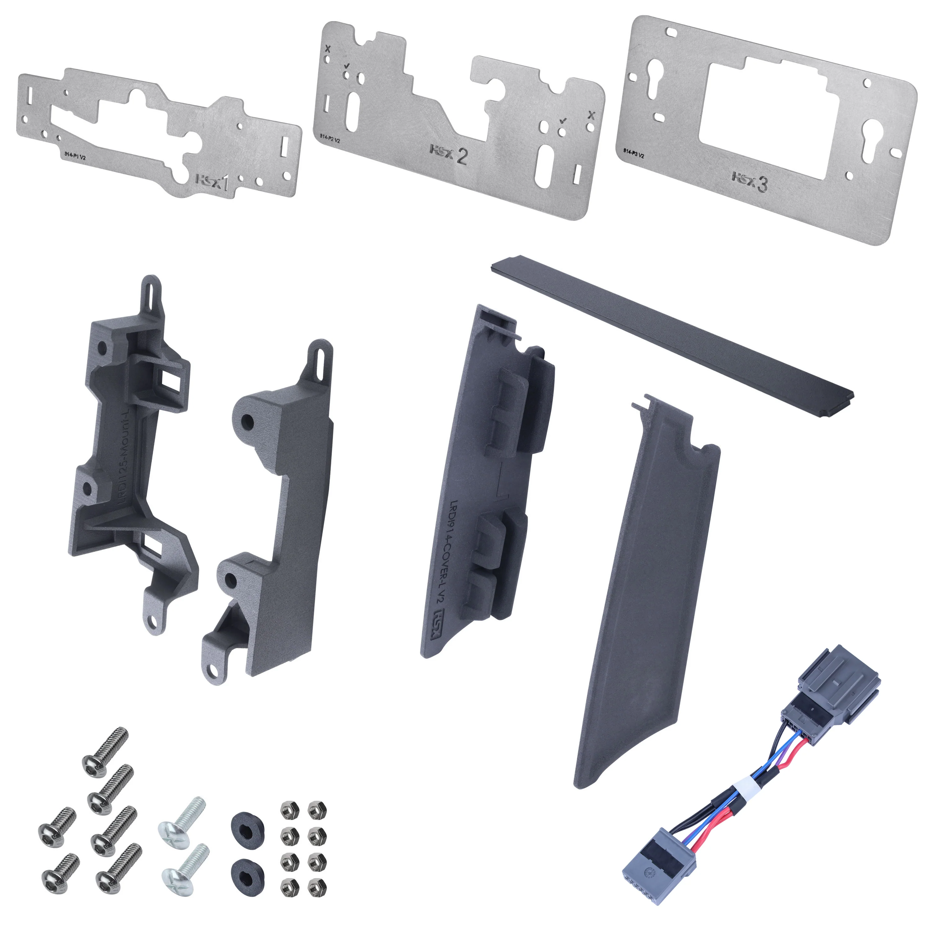 11.4" to 13.1" Infotainment Screen Kit for Land Rover Defender L663 (Brackets + Wiring Loom)