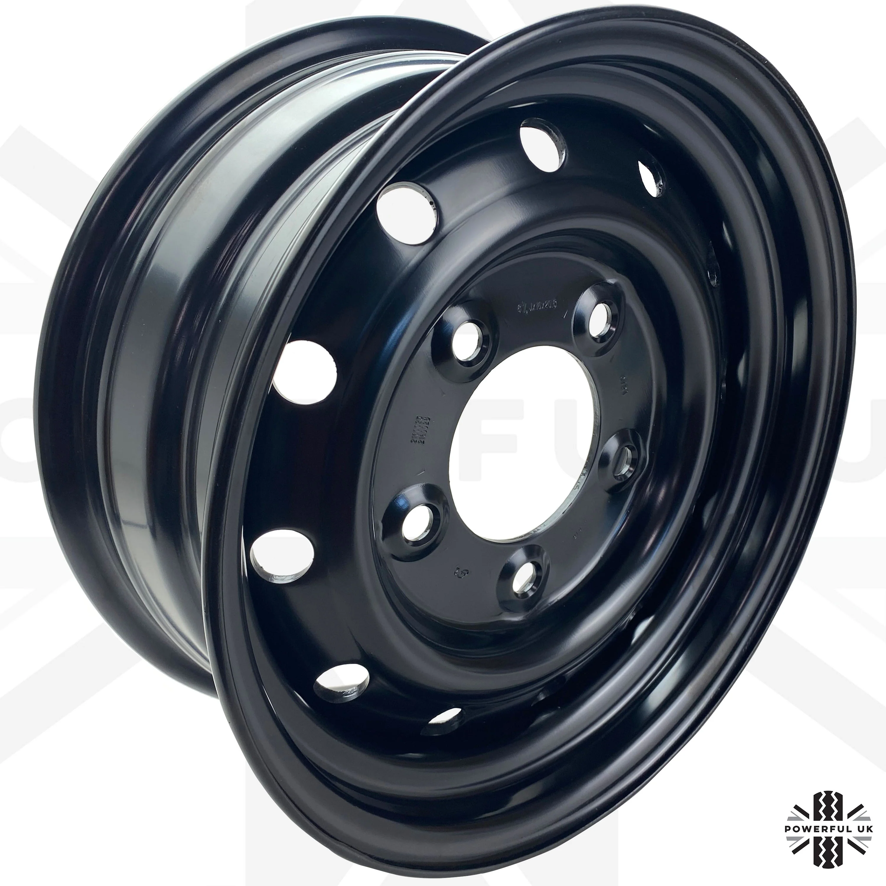 16" Heavy Duty Steel Wheel -Primer - for Classic Land Rover Defender - Image 5