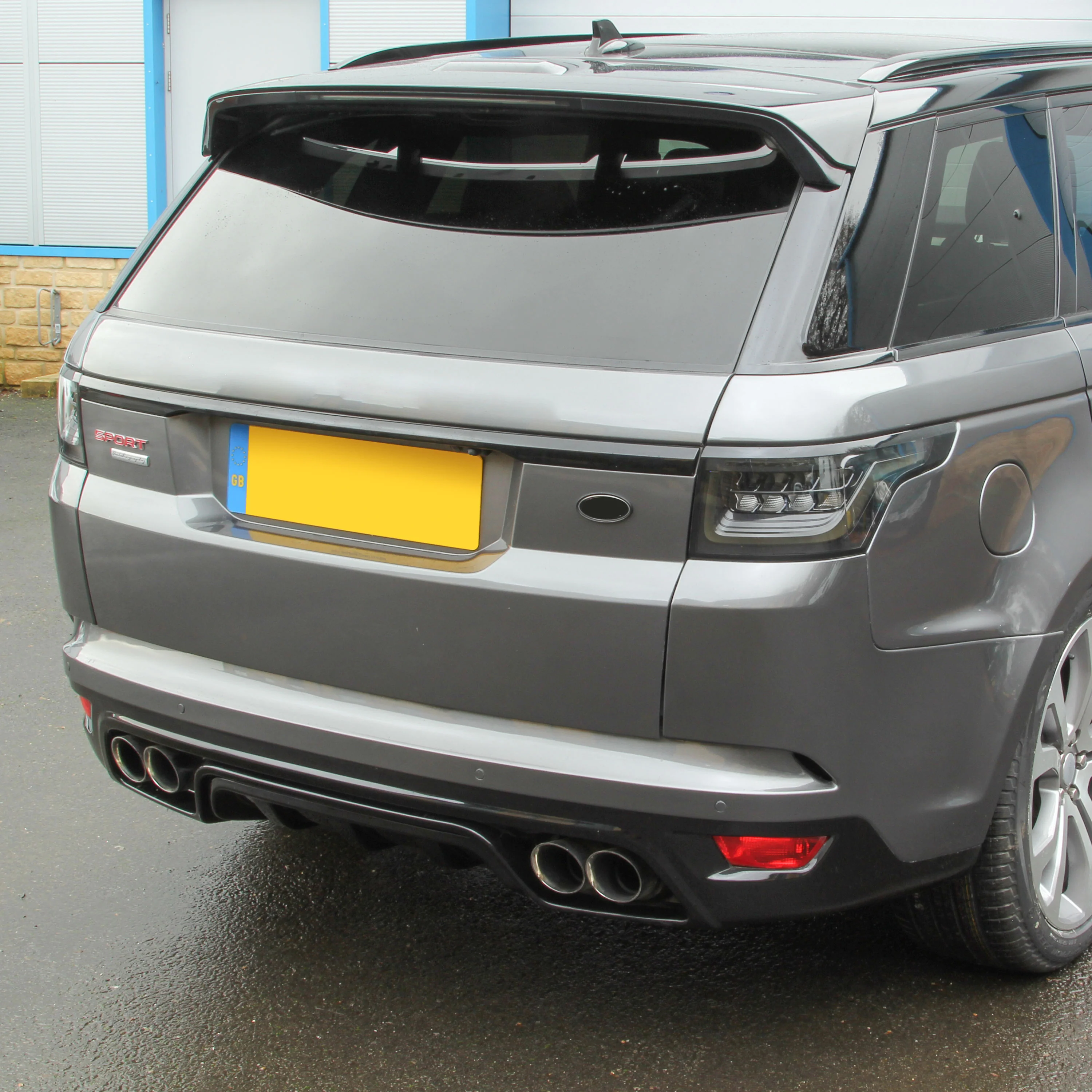 '2015 SVR' Style Exhaust Conversion Finishers for Range Rover Sport L494 2014-17 - Stainless - Image 2