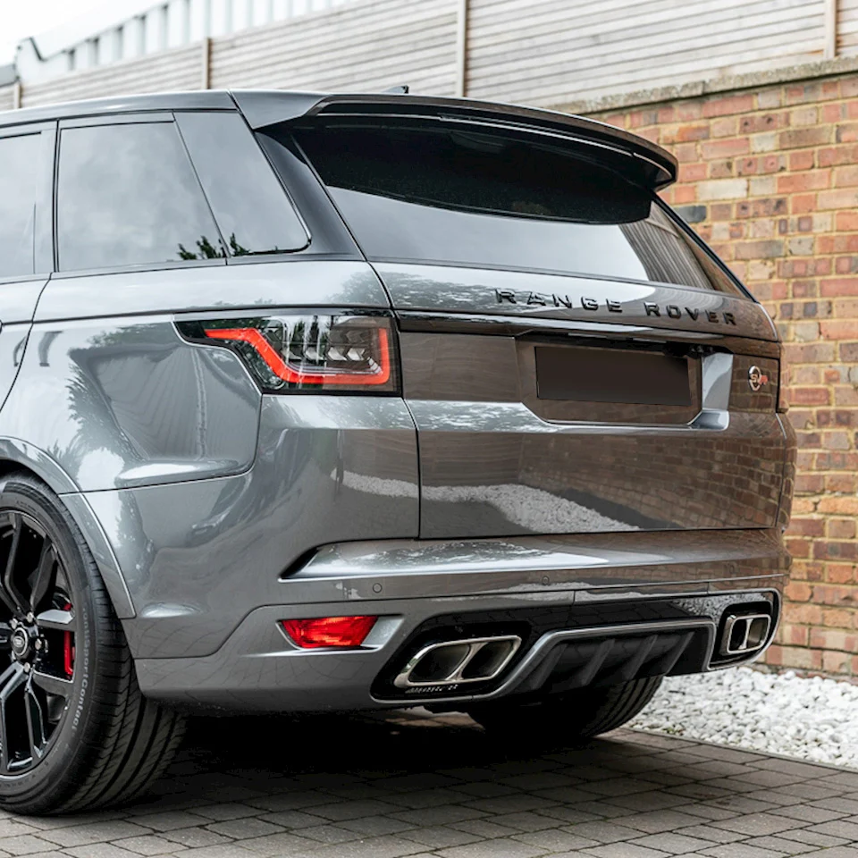 '2018 SVR' Style Exhaust Finishers for Range Rover Sport L494 '2018 onwards' - Stainless - Image 4