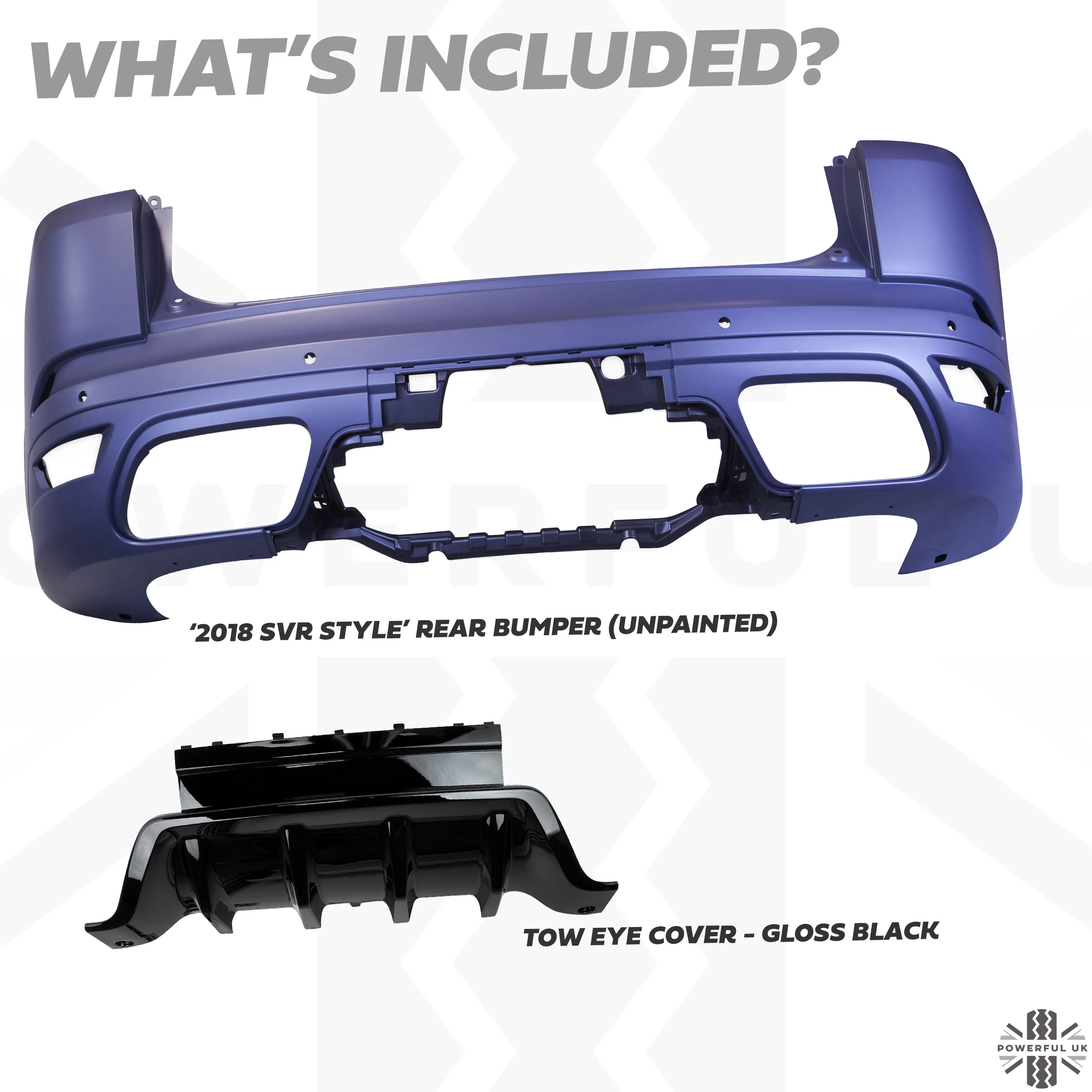 '2018 SVR' Style Rear Bumper for Range Rover Sport L494 - Image 2