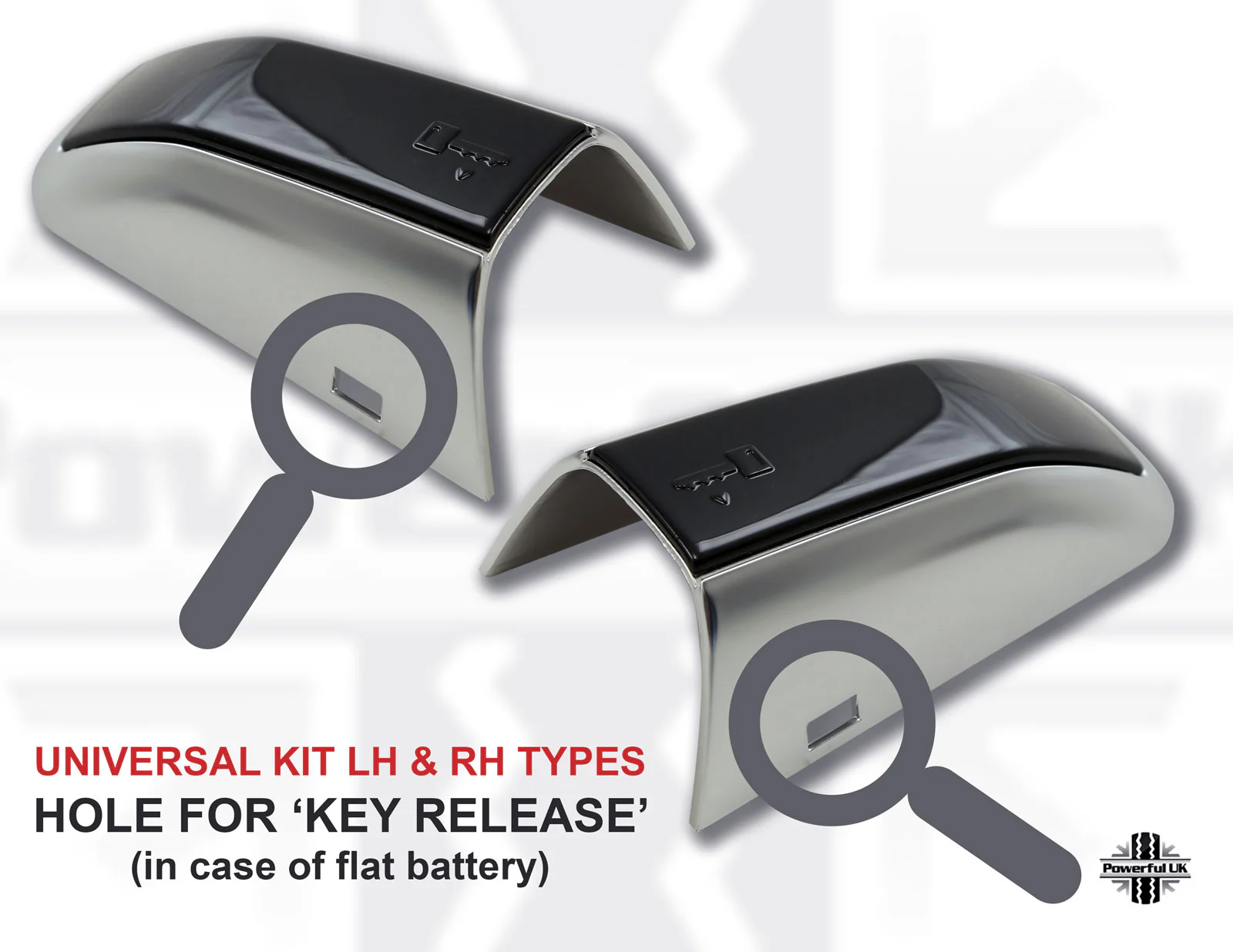 2pc "HSE Luxury Style" Door Handle Covers for Land Rover Discovery Sport - Silver/Silver - Image 4