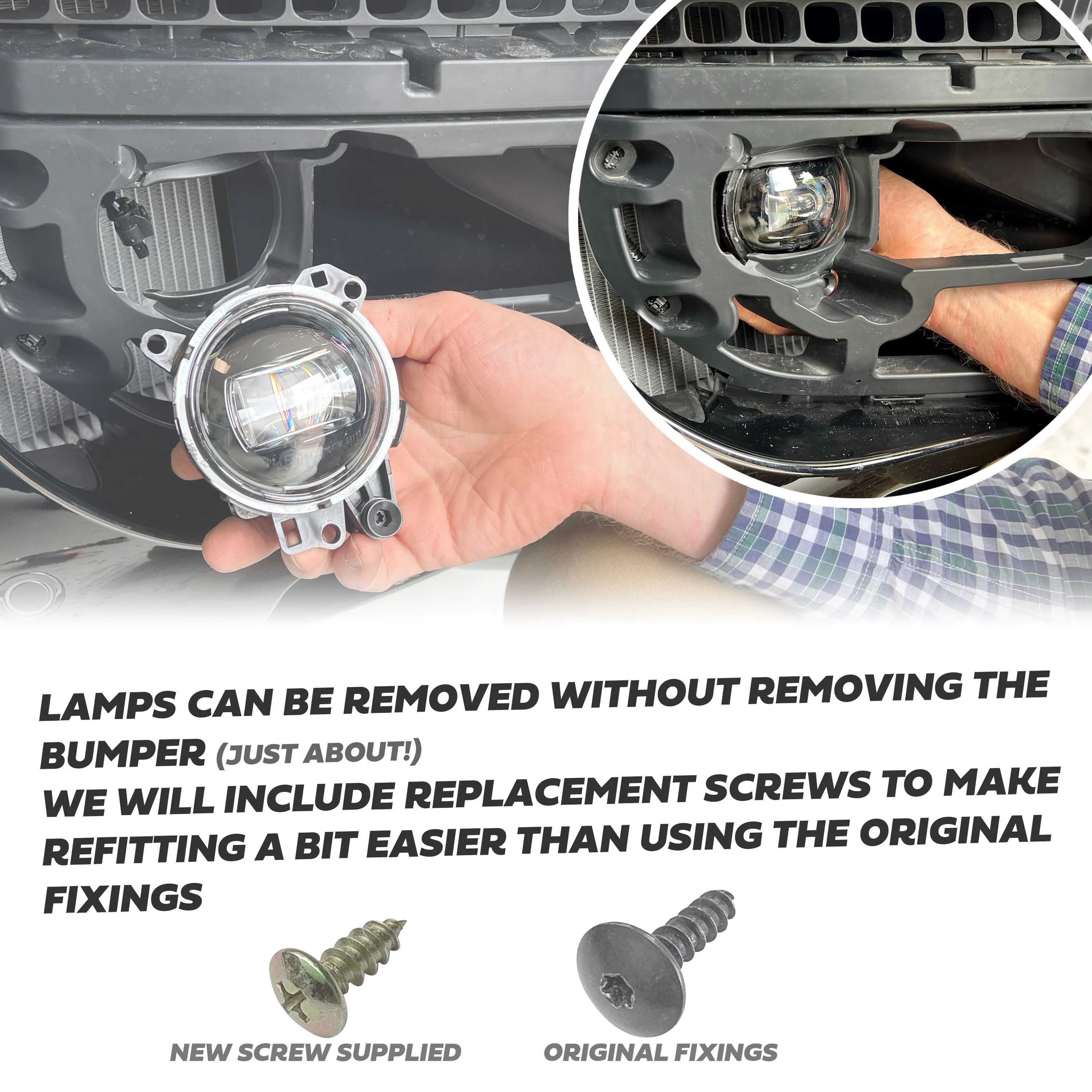 2x Genuine Fog Lamps for Land Rover Defender L663 (TAKE OFFS) - Image 3