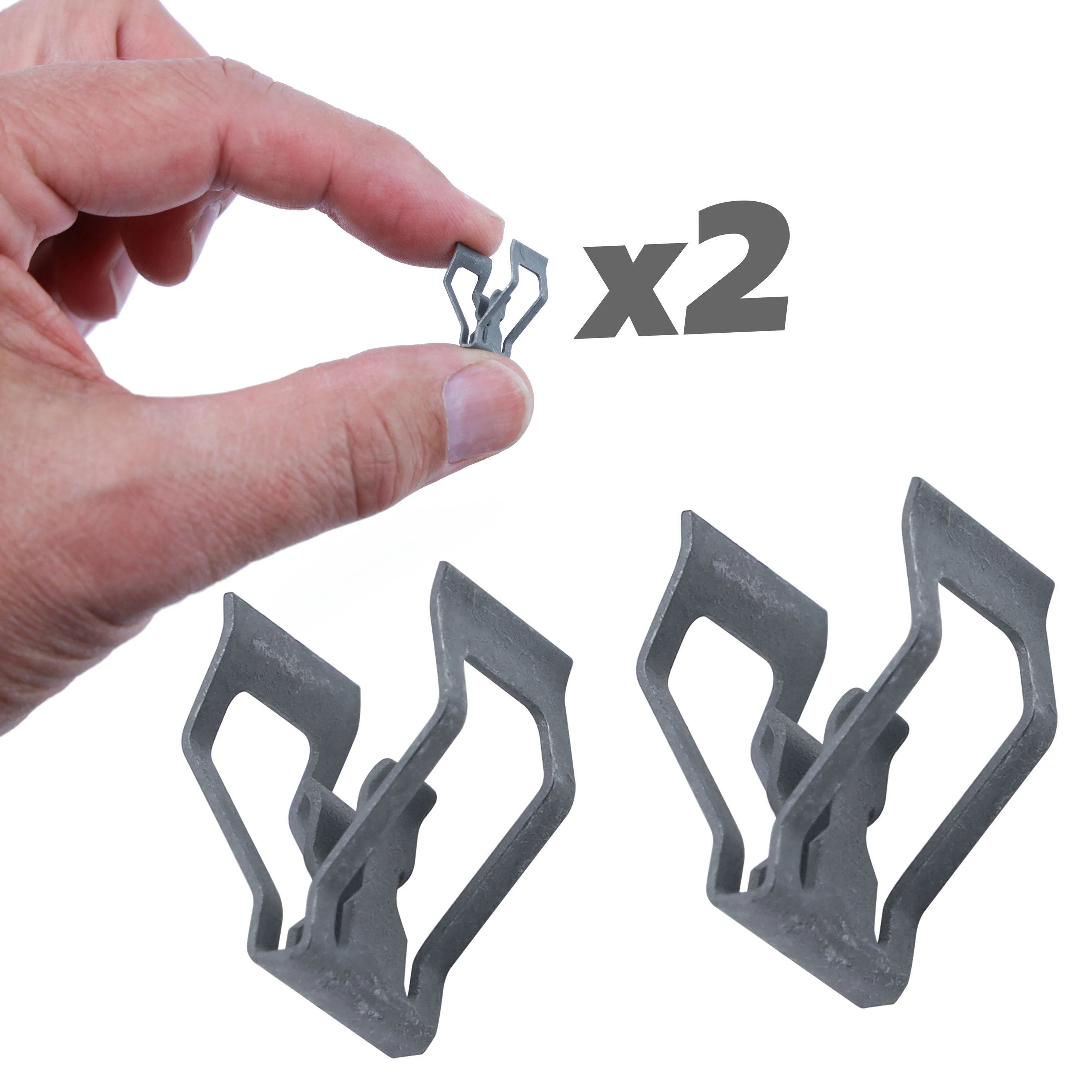 2x Metal Trim Clips for Overhead Console for Range Rover Sport L494