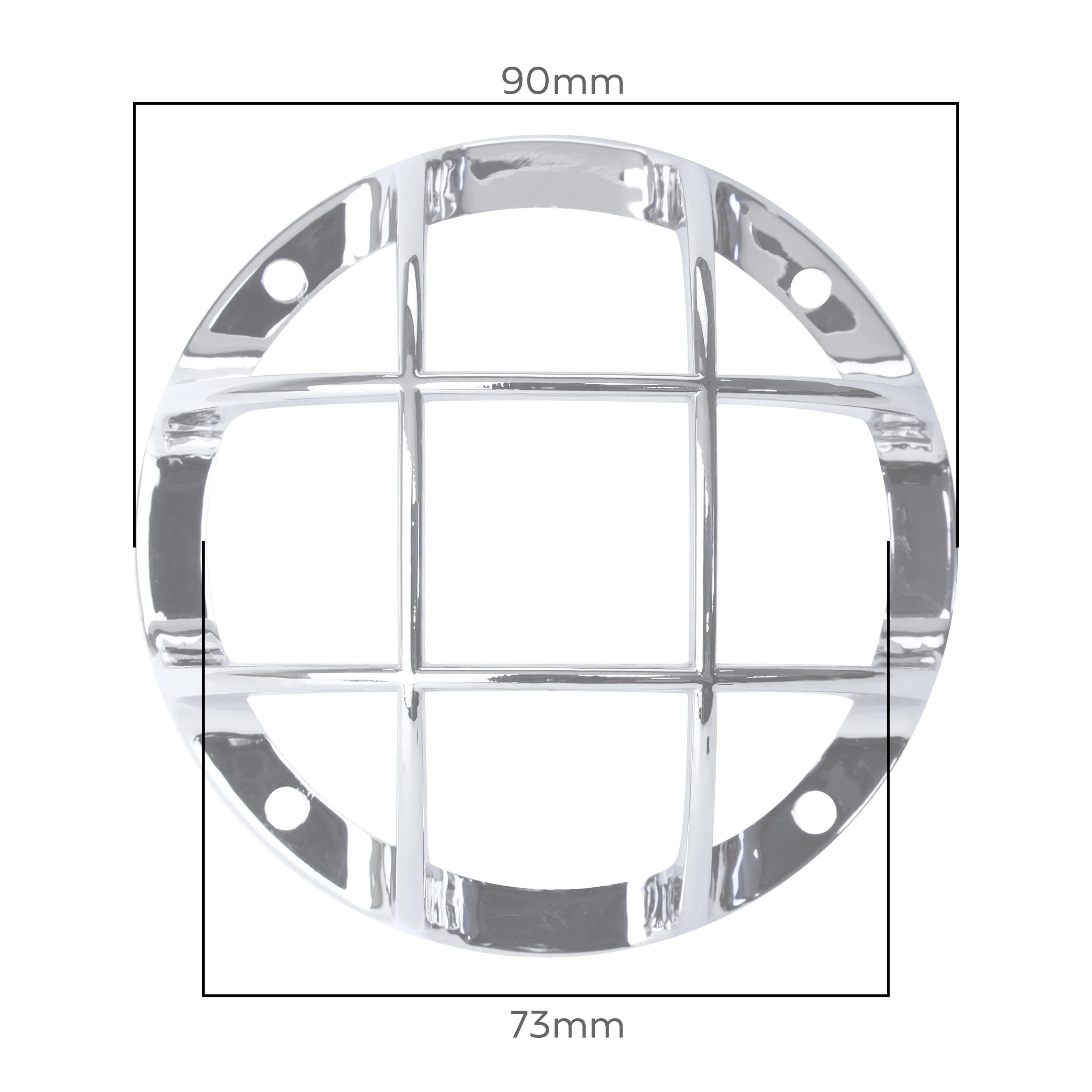 2x Rear Light Guards in Chrome for Land Rover Classic Defender - Image 6