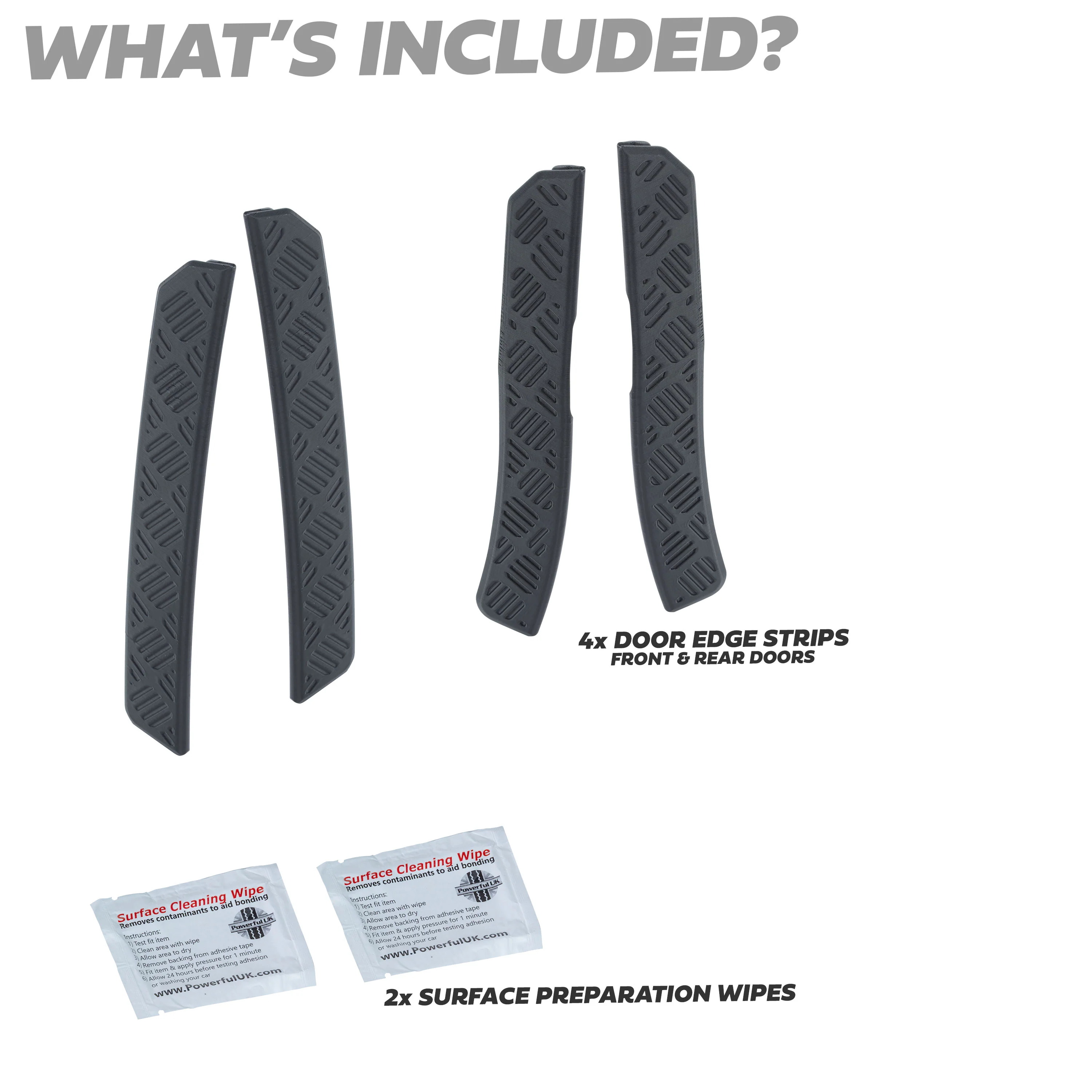 4pc Door Edge Protection Strips for Land Rover Defender L663 110/130 - Image 6