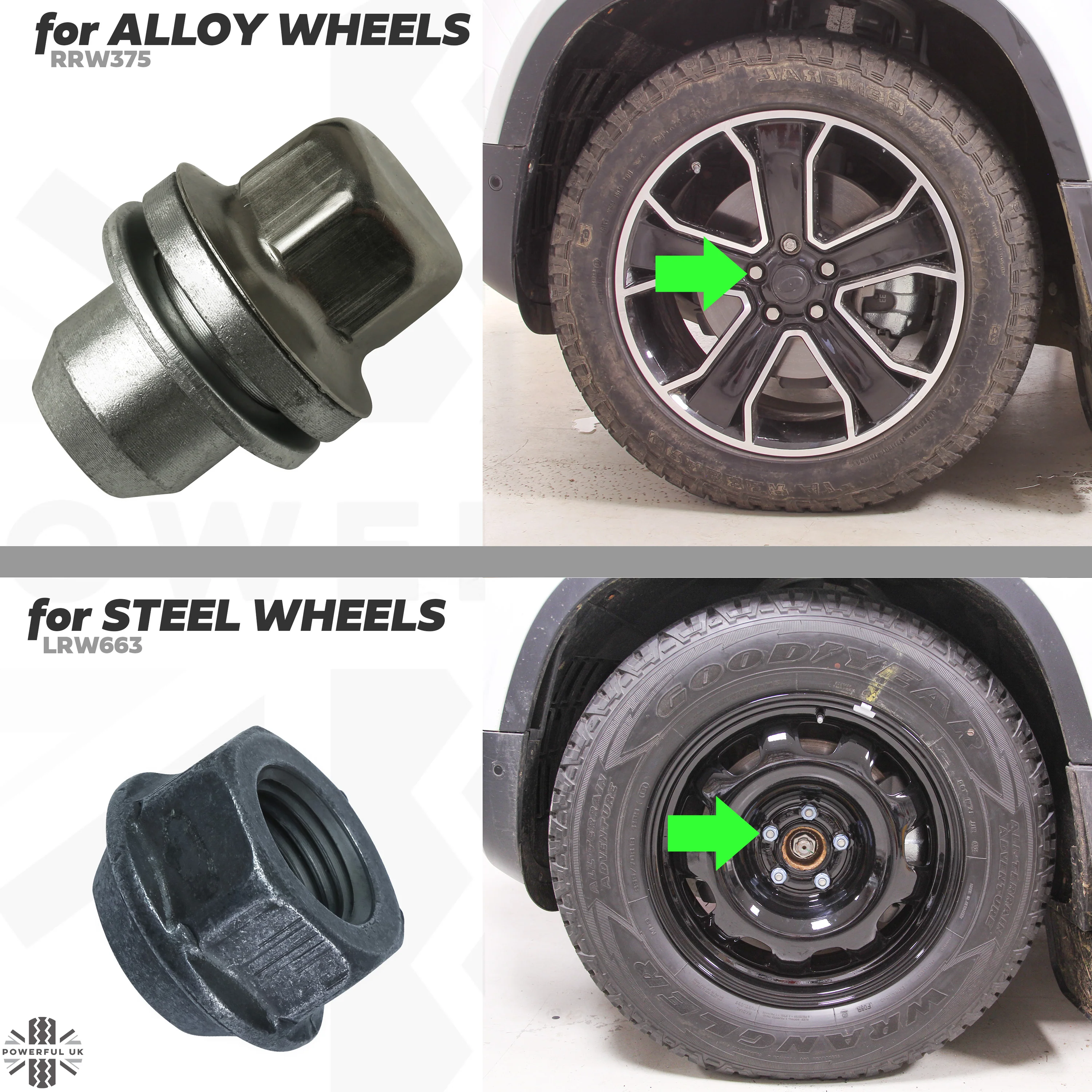 4pc Wheel nut kit for Land Rover Defender L663 - Image 4
