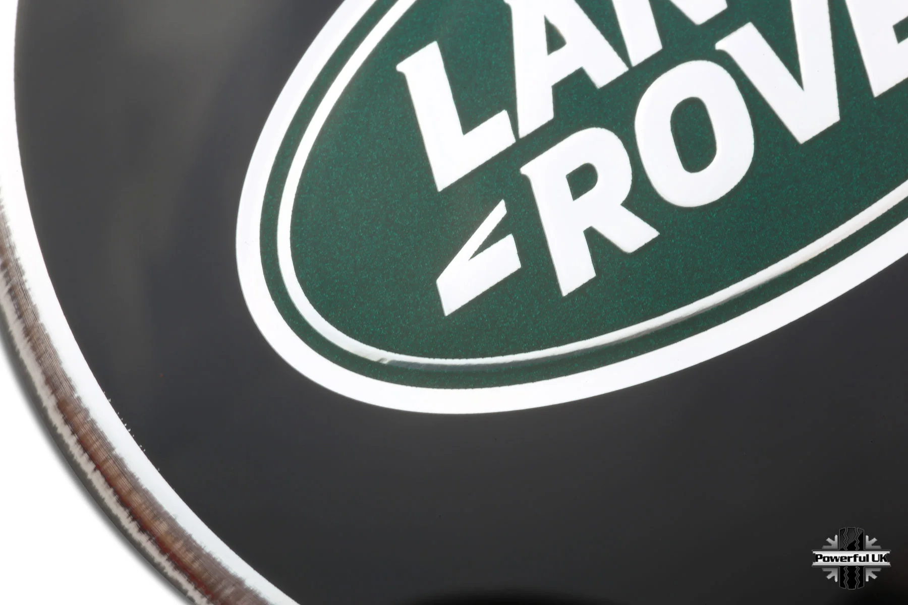 Genuine 4x Black Green Alloy Wheel Centre Caps for Range Rover Evoque - Image 3