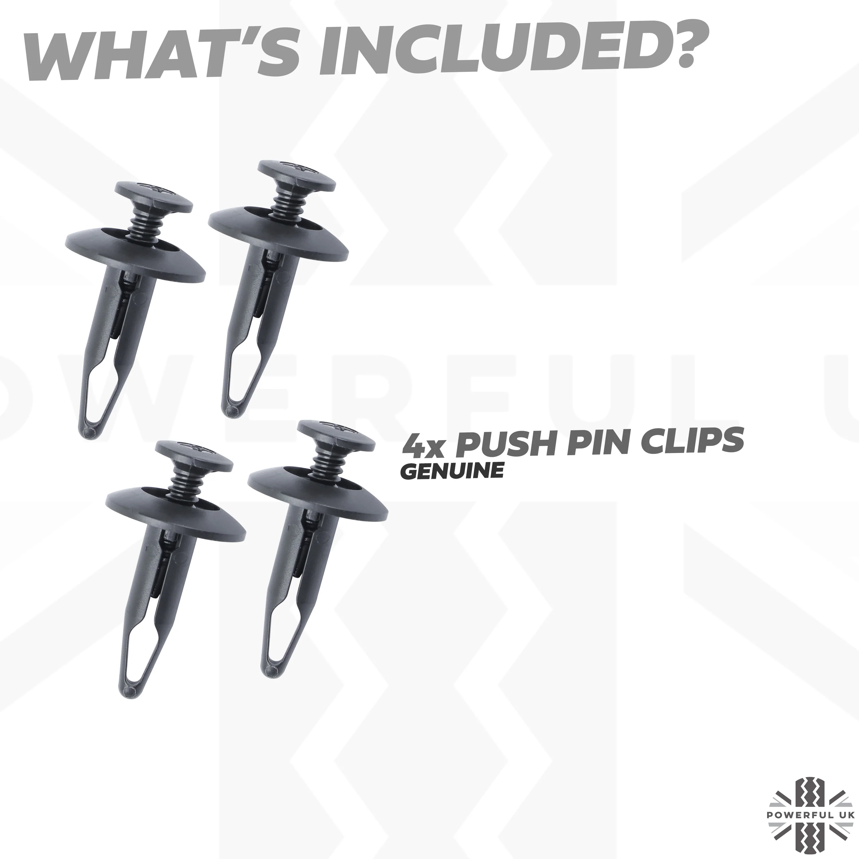 4x Clips (6.3x22mm Plastic Push Pin type) for Land Rover Freelander 2 - Genuine - Image 3