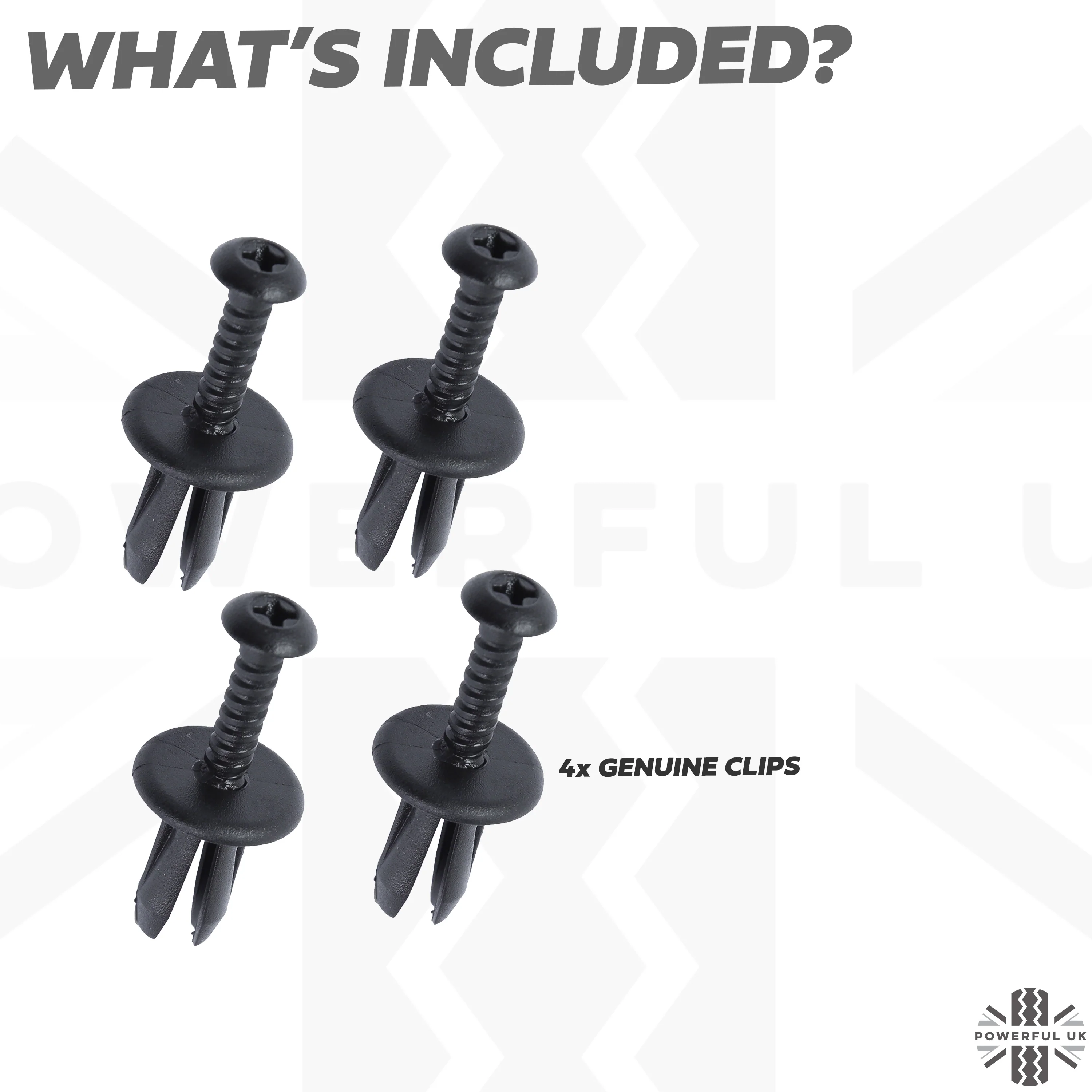4x Clips for Front Grille (Plastic Screw Rivet type) for Range Rover L460 - Image 4