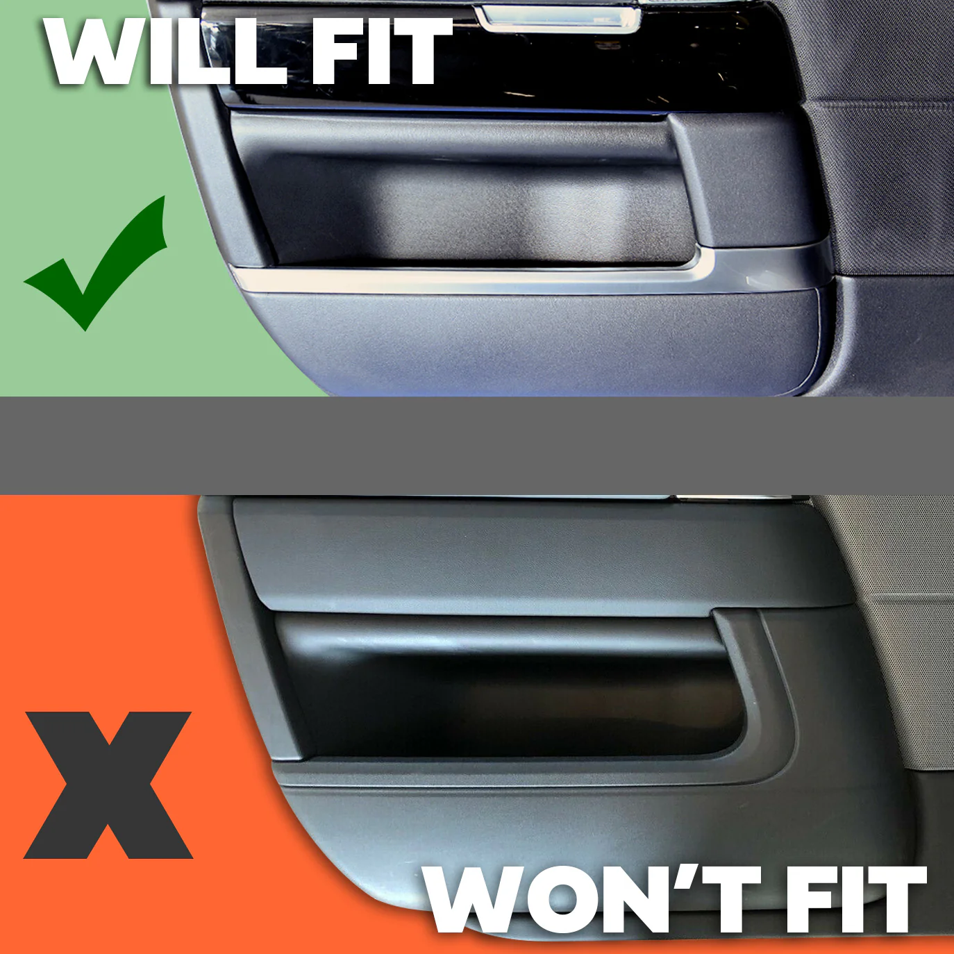 4x Door bin pocket liner Covers for Range Rover Sport L494 2013-17 - Image 8