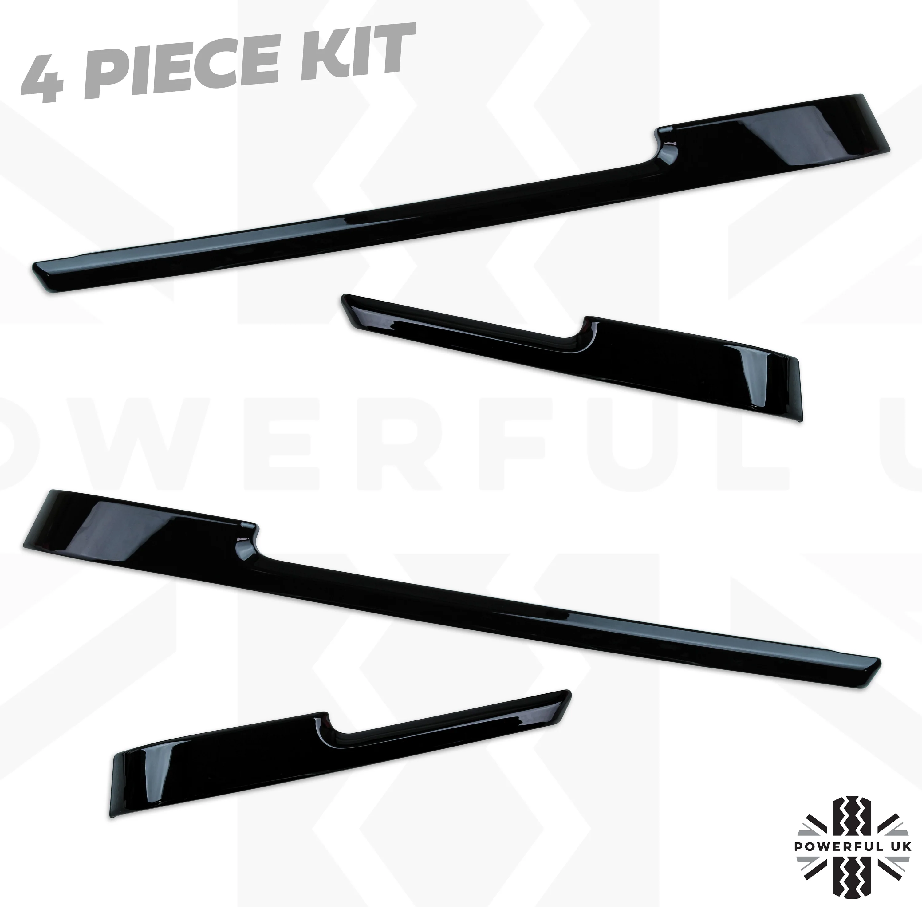 4x Door card bin pocket liner Covers Black for Range Rover L405 interior - Image 2