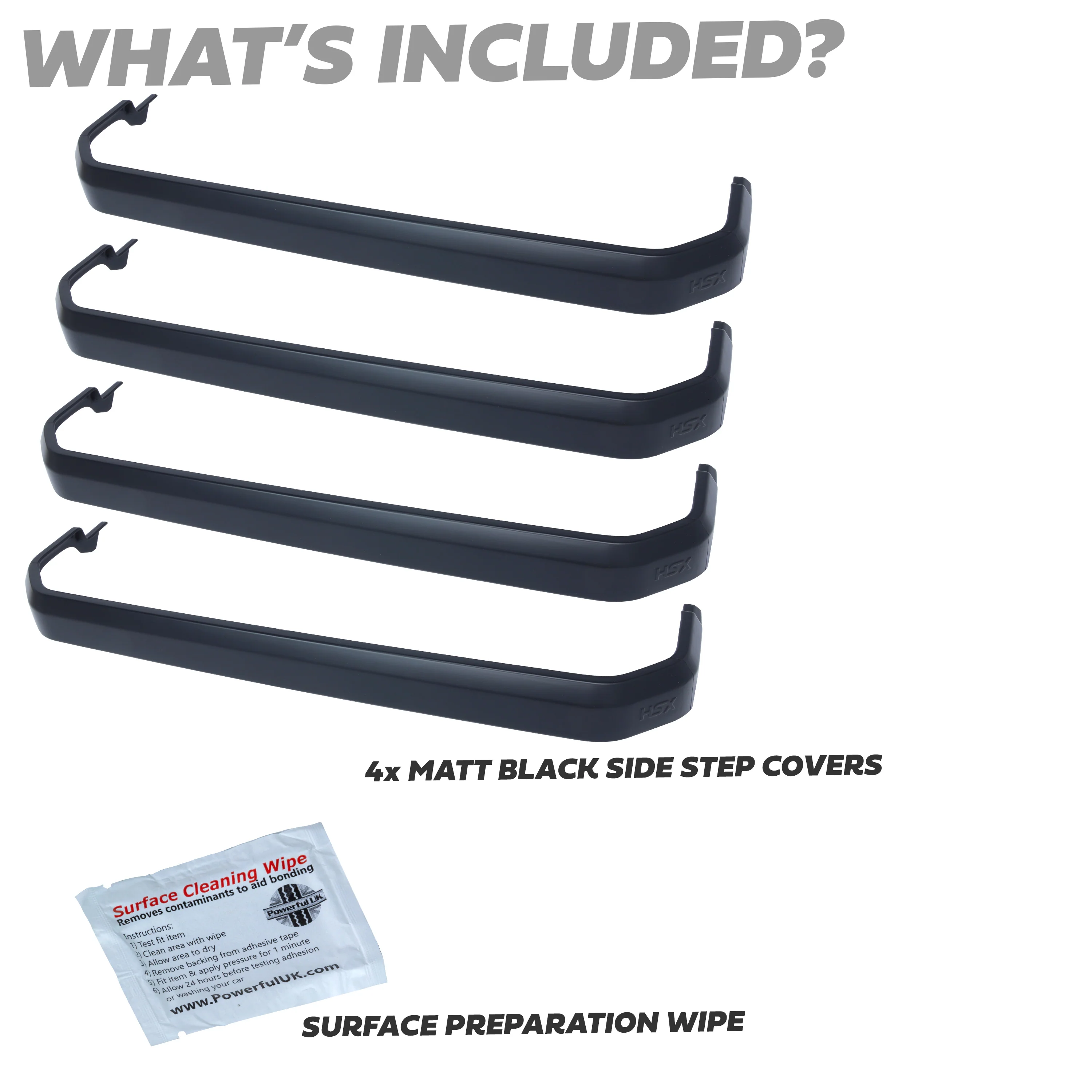 4x Side Step Covers (Smooth Finish) for Land Rover Defender L663 (110/130) - Matt Black - Image 3