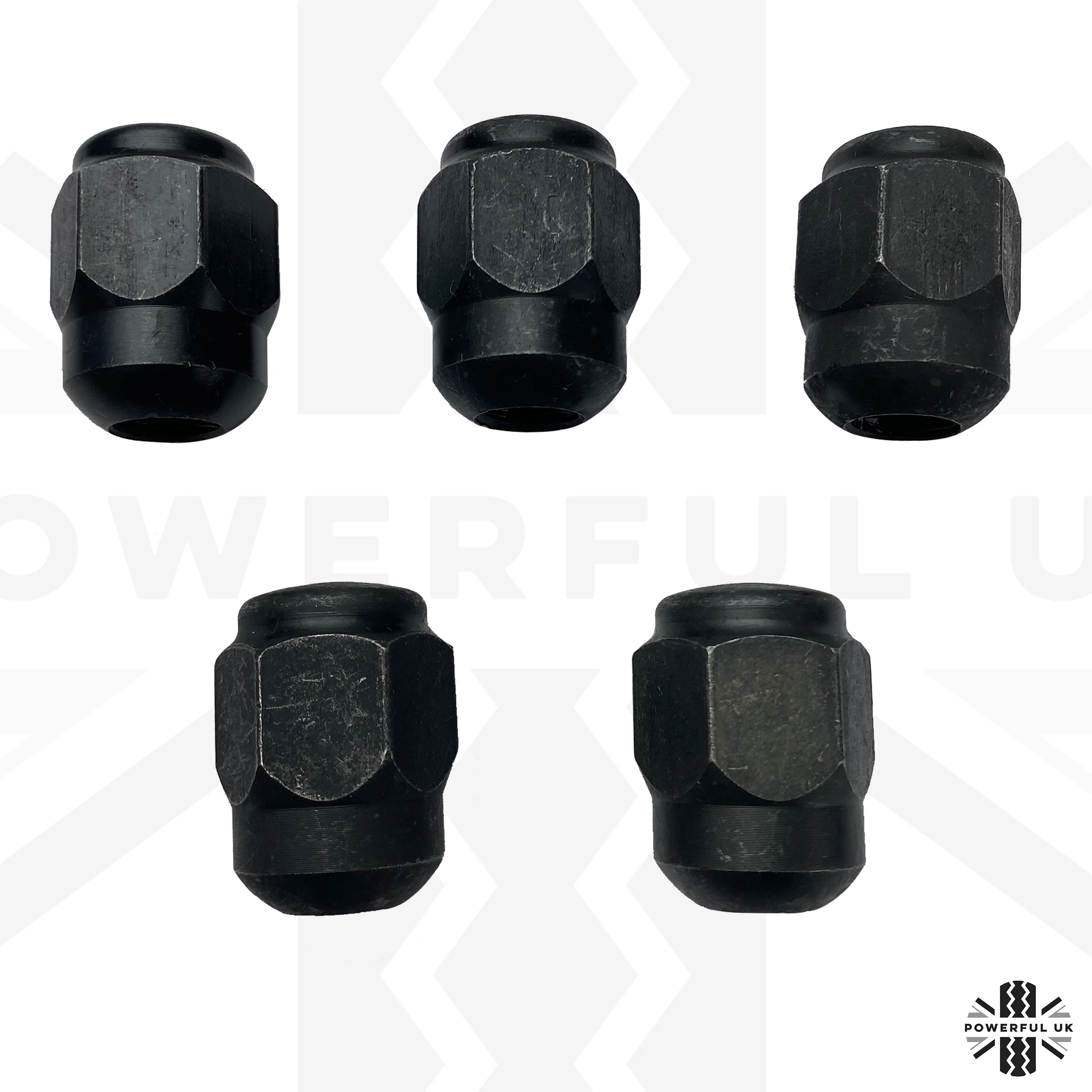 5pc Black Wheel Nut kit for Land Rover Freelander 1 - Image 3
