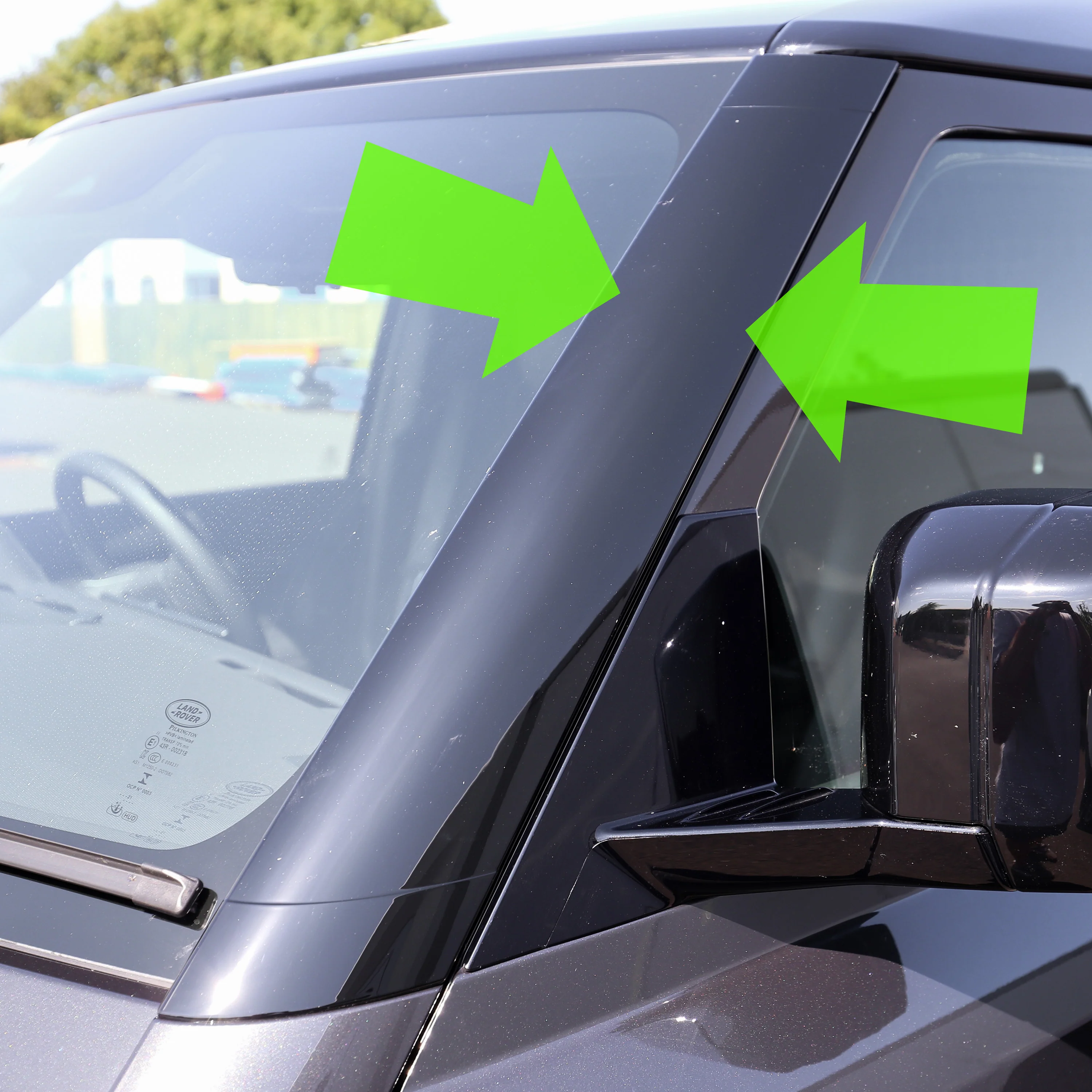 A Pillar Windscreen Finisher in Gloss Black for Land Rover Defender L663 - LEFT (Late Type) - Image 5