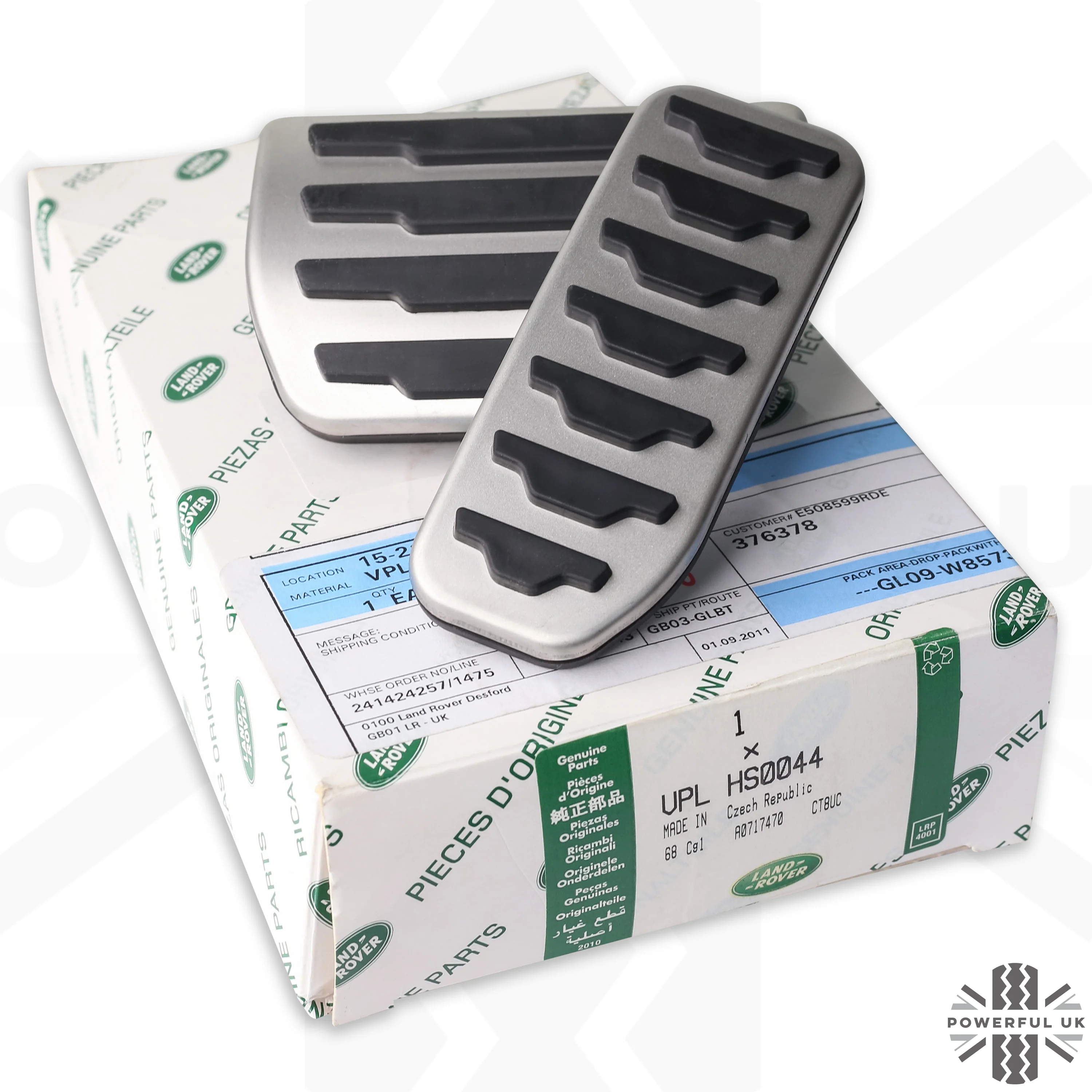 Alloy Foot Pedals (2pc) for the Land Rover Discovery Sport Automatic (pre 2021) - Genuine