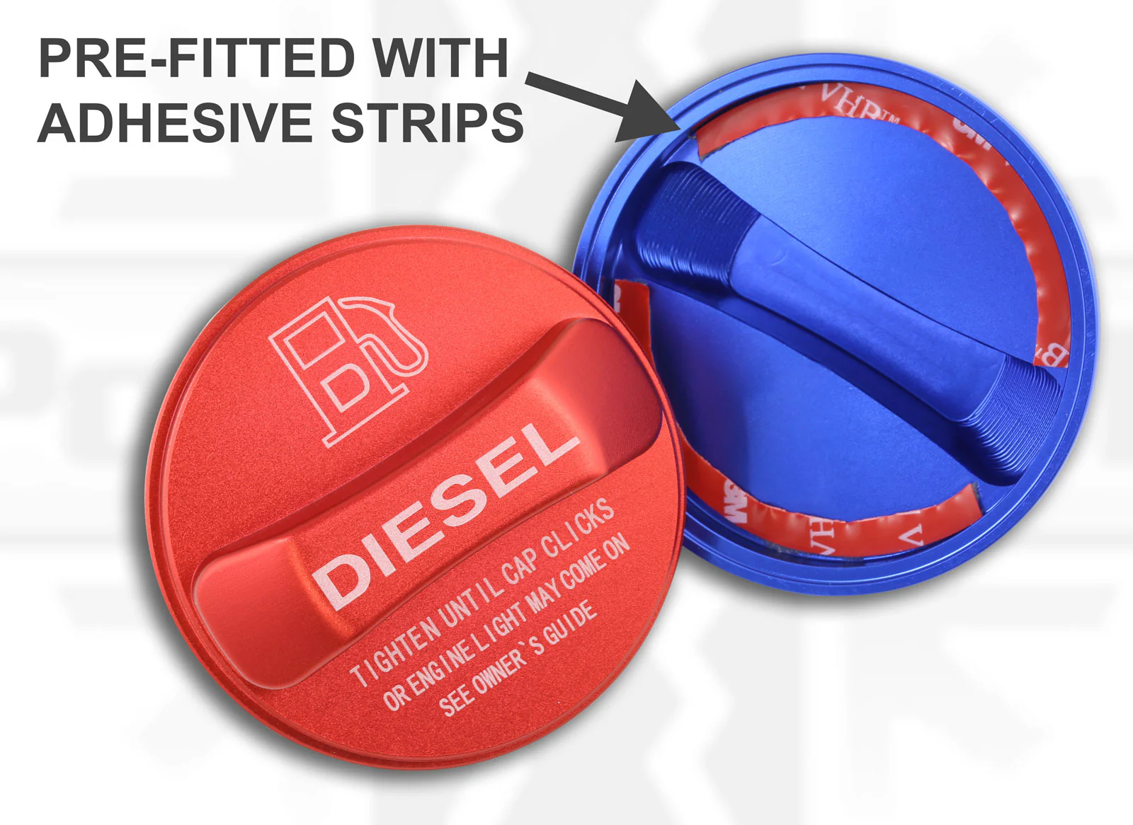 Alloy Fuel Filler Cap Cover for Range Rover Sport L461 - Diesel - Red - Image 4
