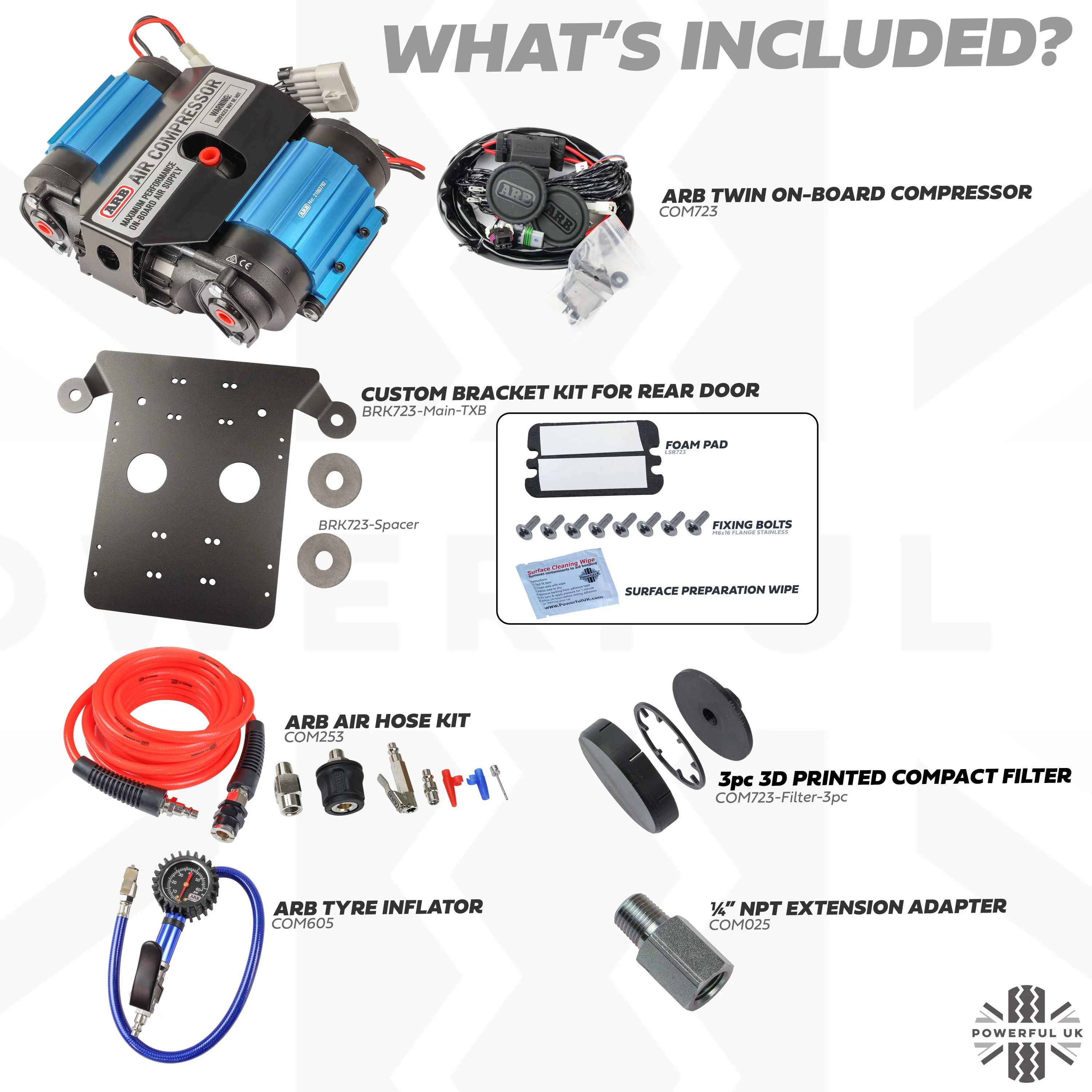 ARB Compressor + Custom Mount + Accessories for Land Rover Defender L663 - Image 4