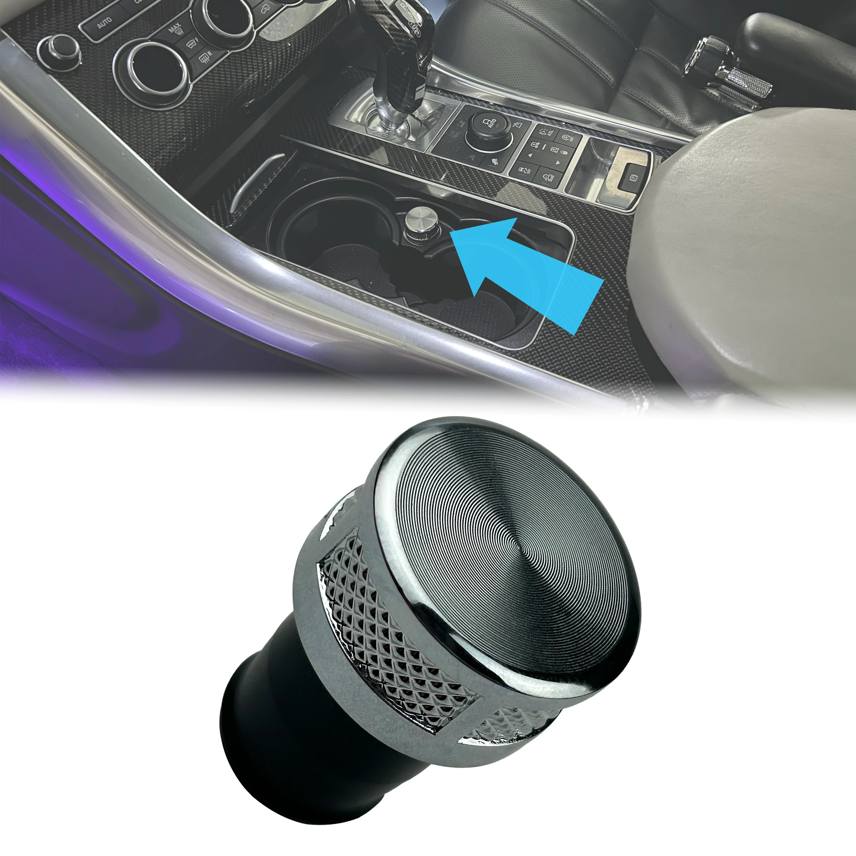 Autobiography Style Chrome Power Outlet Blanking Plug for Range Rover Sport L494