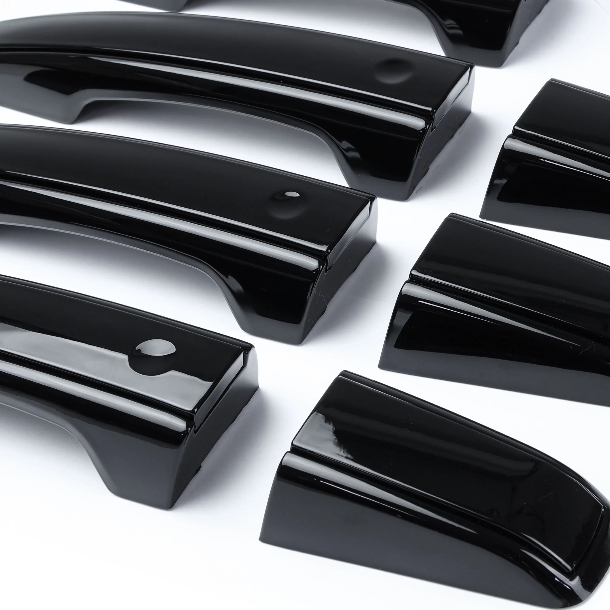 'Autobiography Style' Door Handles Skins in Black for Range Rover L405 - 8pc with Right Key Release - Image 5