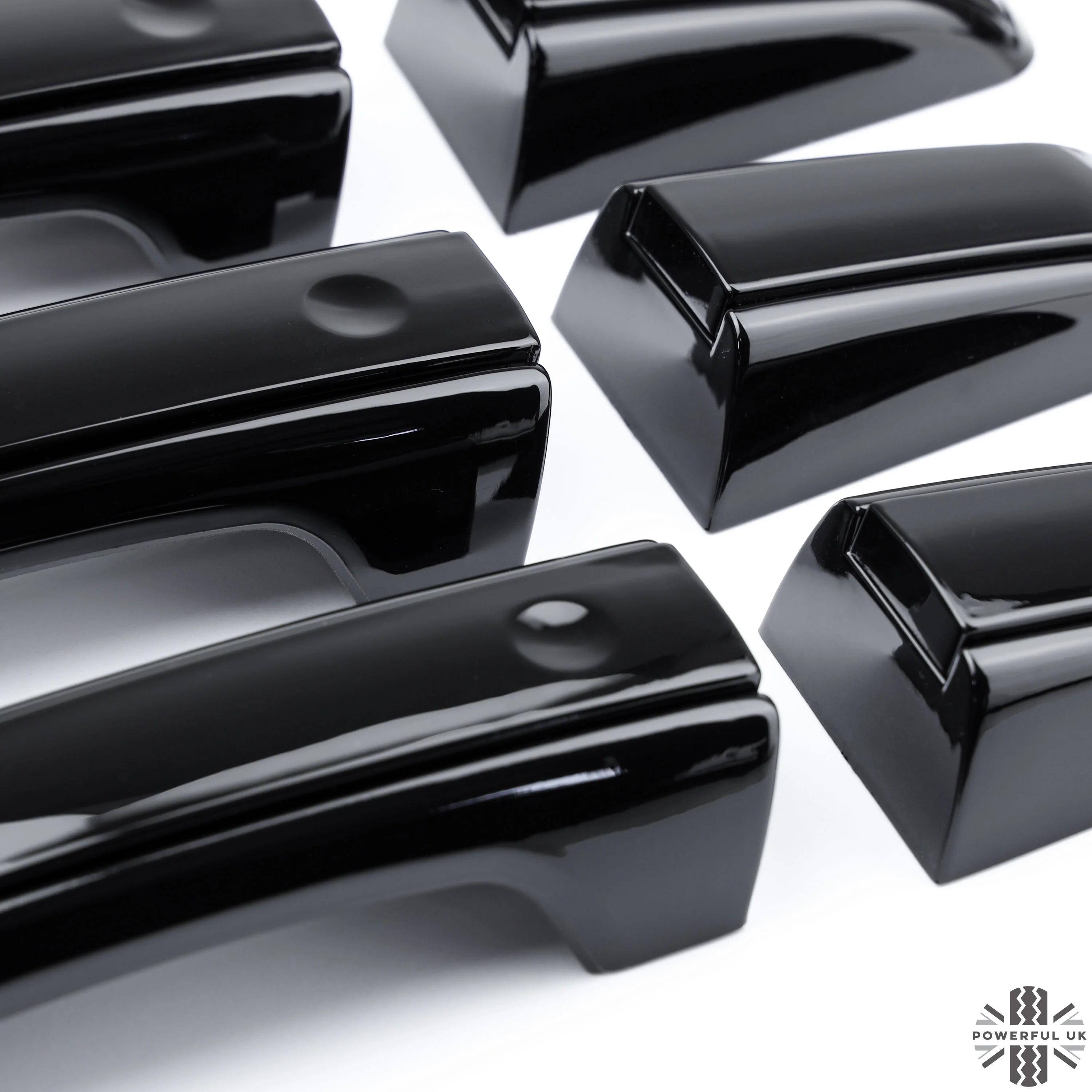 'Autobiography Style' Door Handles Skins in Black for Range Rover Sport L494 - 8pc with Left Key Release - Image 5