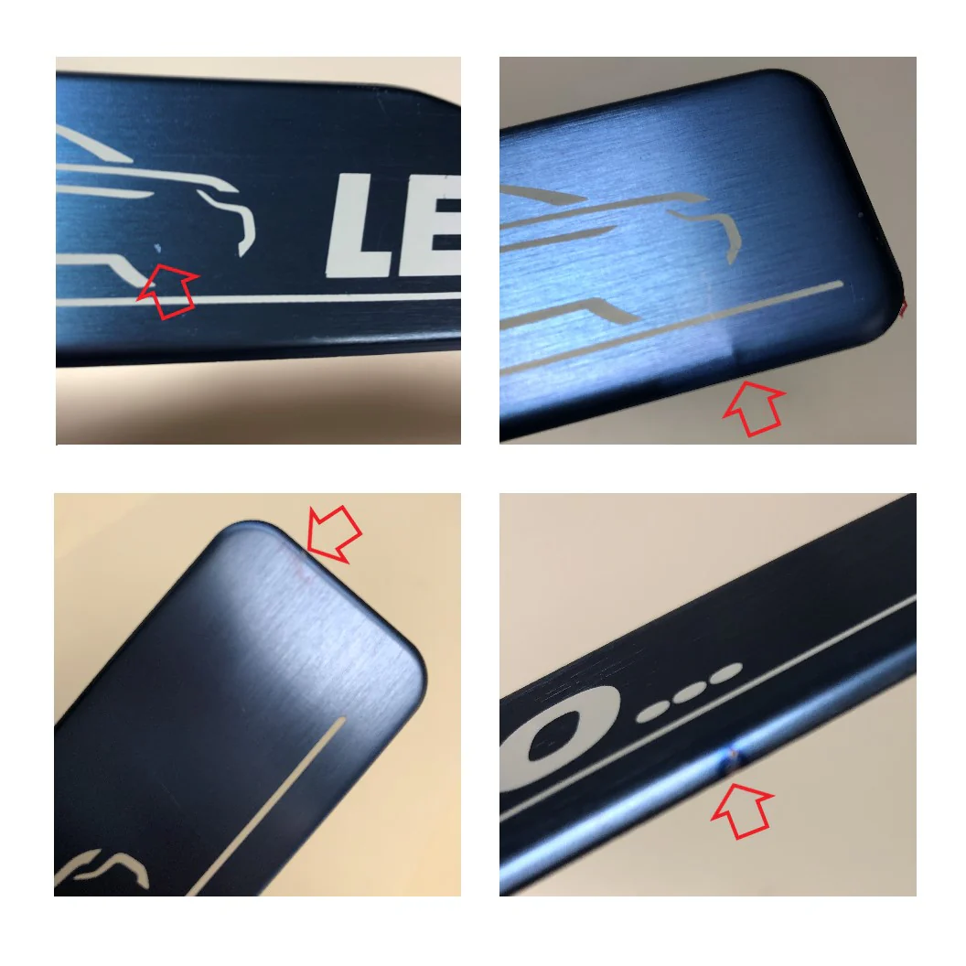 B-GRADE Door Scuff Plate Insert Set - Blue + 'Lets Go' for Range Rover Evoque - Image 3