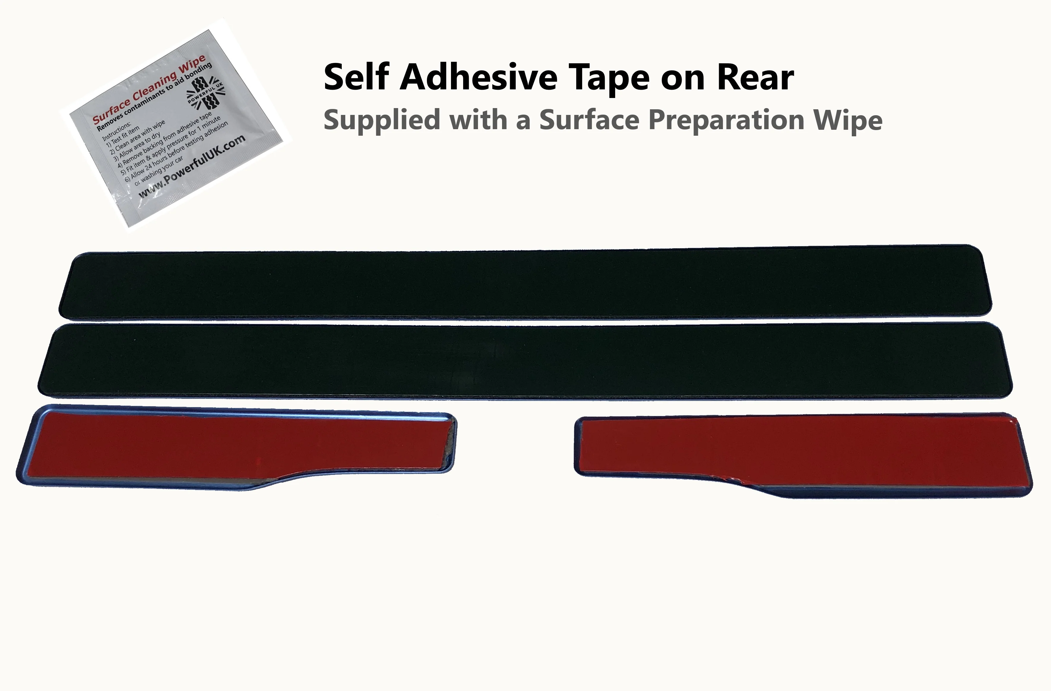 B-GRADE Door Scuff Plate Insert Set - Blue + 'Lets Go' for Range Rover Evoque - Image 6