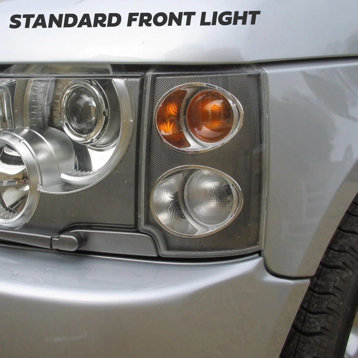 B-GRADE - Front Side Light / Indicator Assembly for Range Rover L322 - Clear Indicator/Black Body - PAIR - Image 10