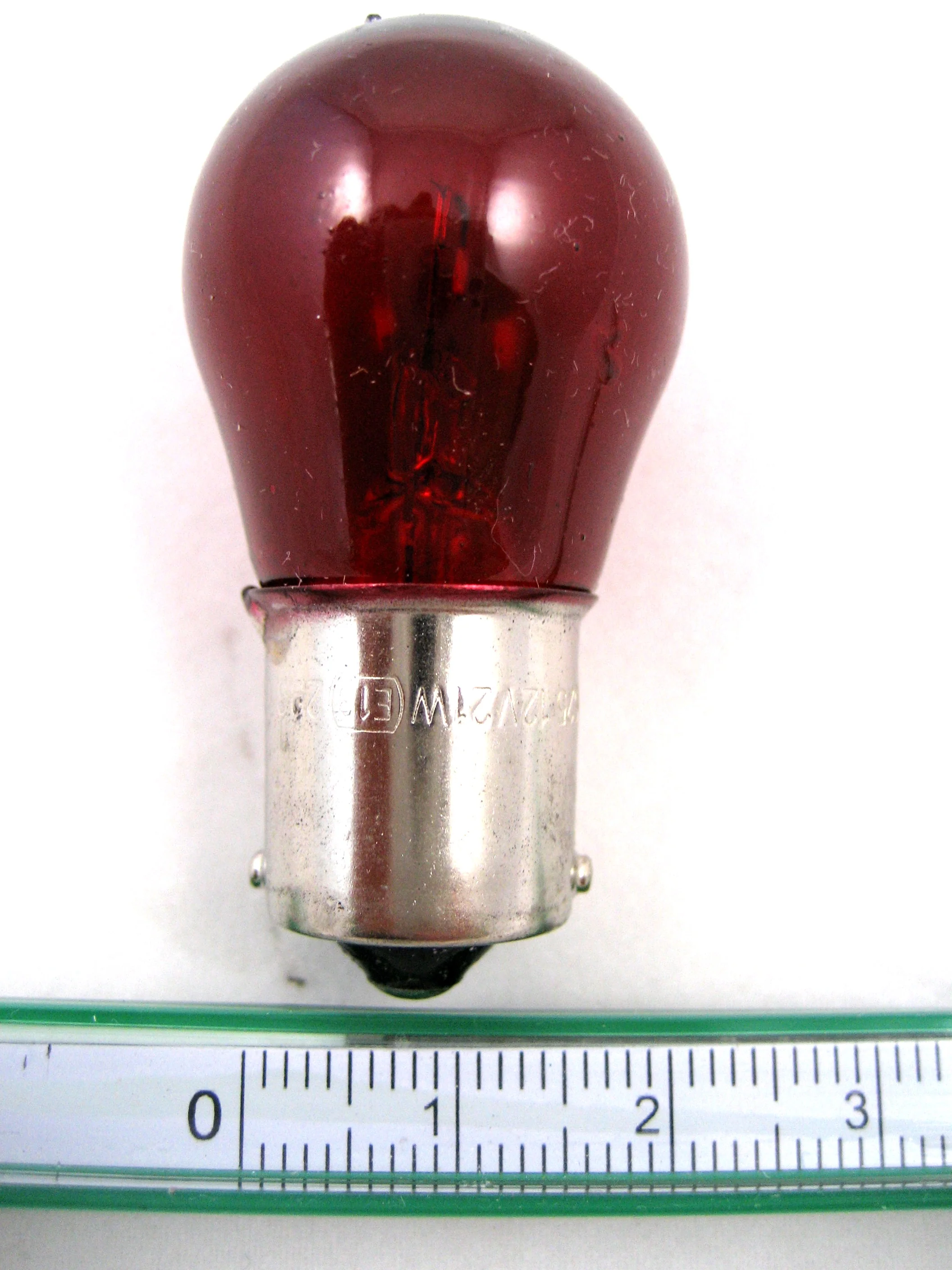 BA15s RED Fog Light Bulb 12v 21W - Image 3