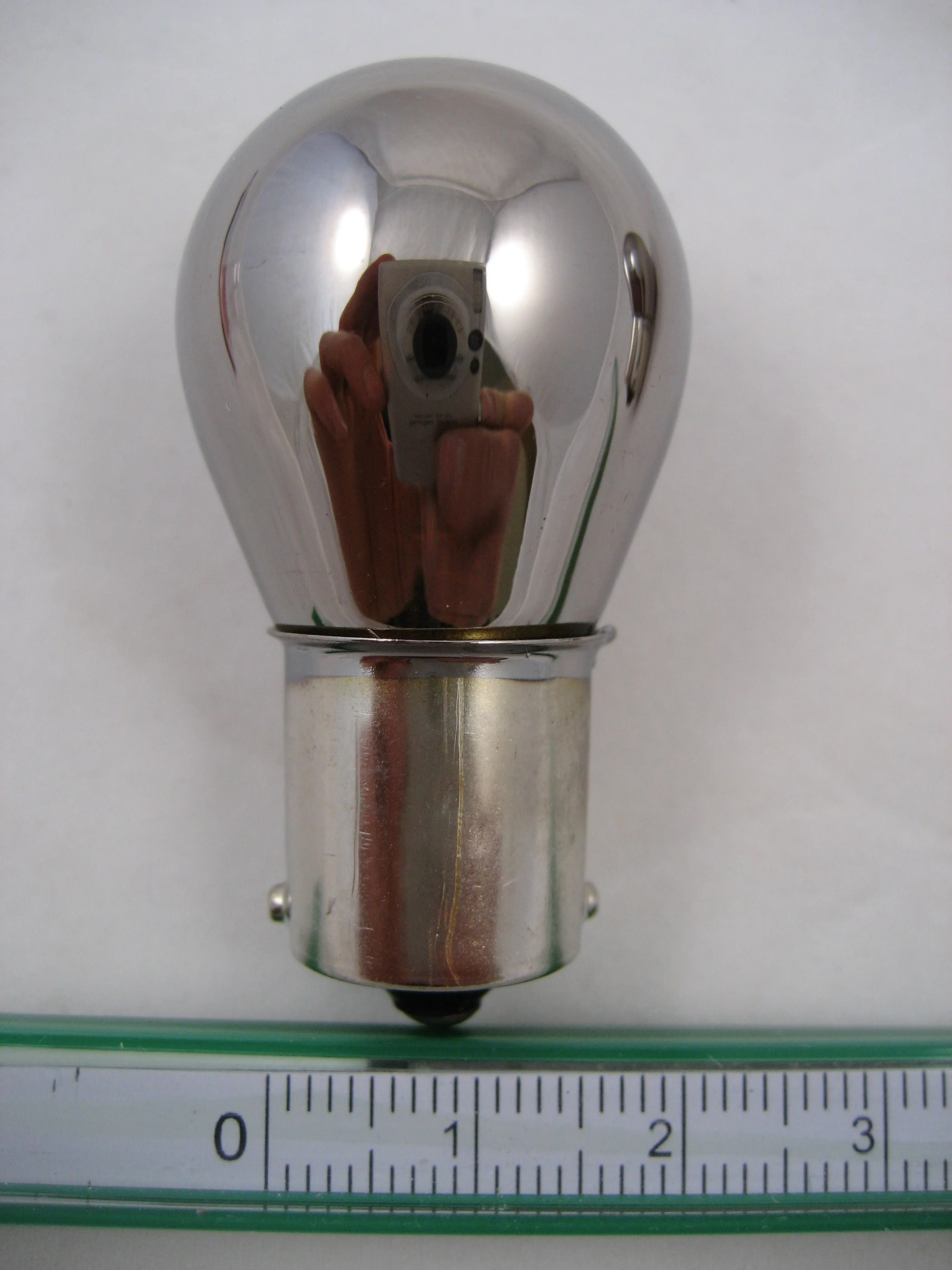 BAU15s CHROMED AMBER Indicator Bulb 12v 21W (offset rotated) - Image 4