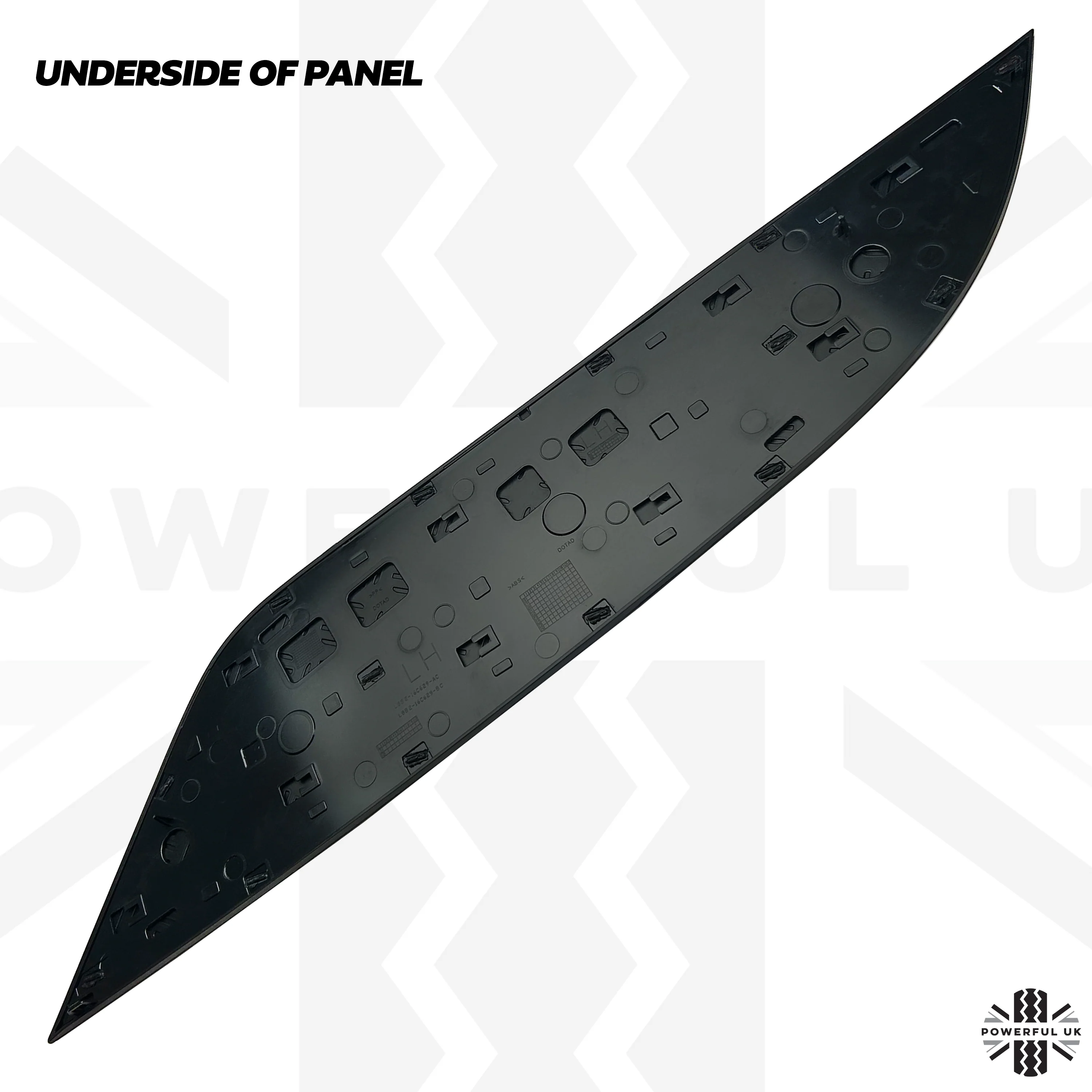 Black Bonnet Chequer Trim Panel for Land Rover Defender L663 - Left - Image 4