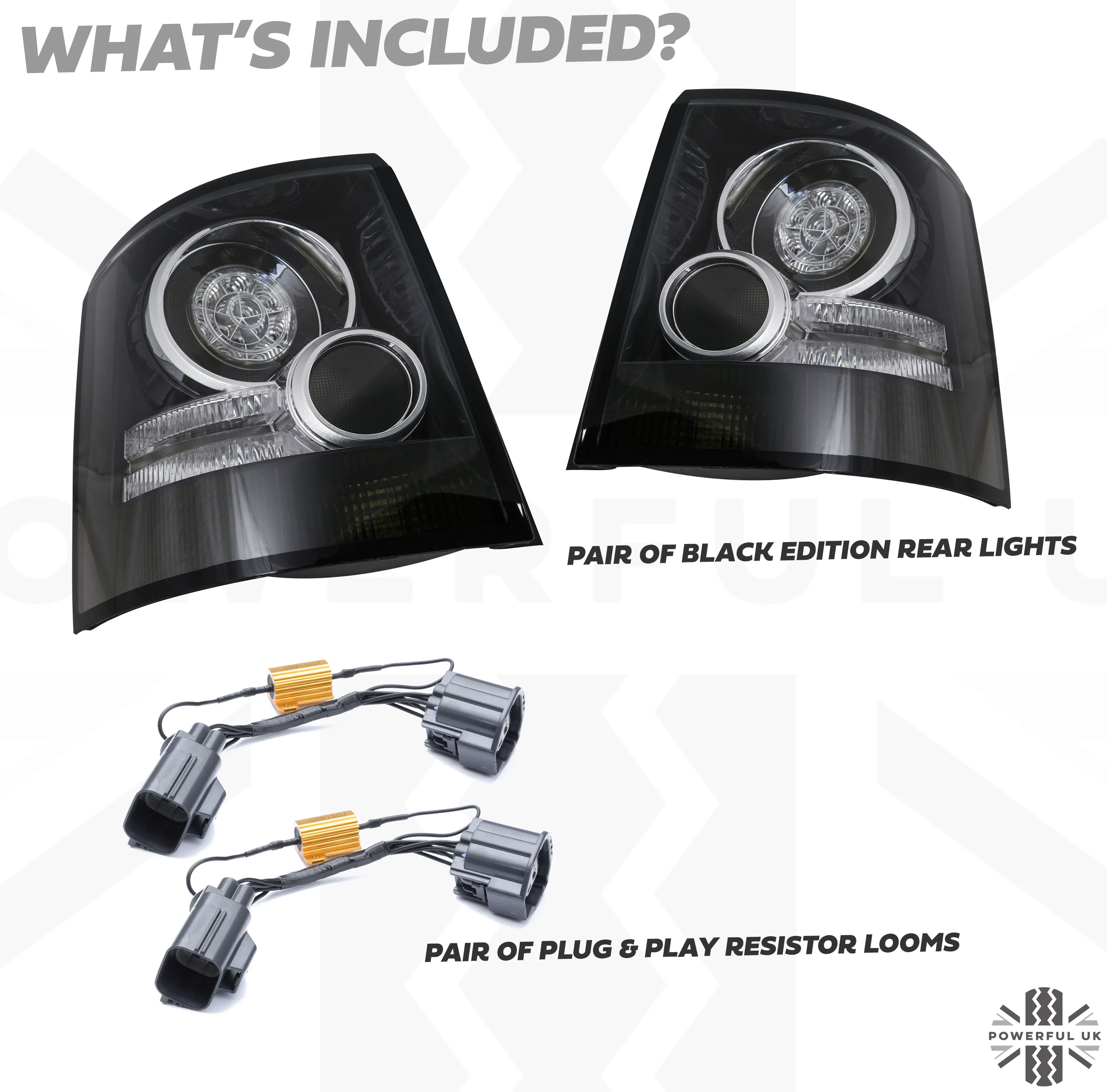 'Black Edition' LED Light Kit (includes reisistor looms) for Range Rover Sport L320 2005-09 - Image 4