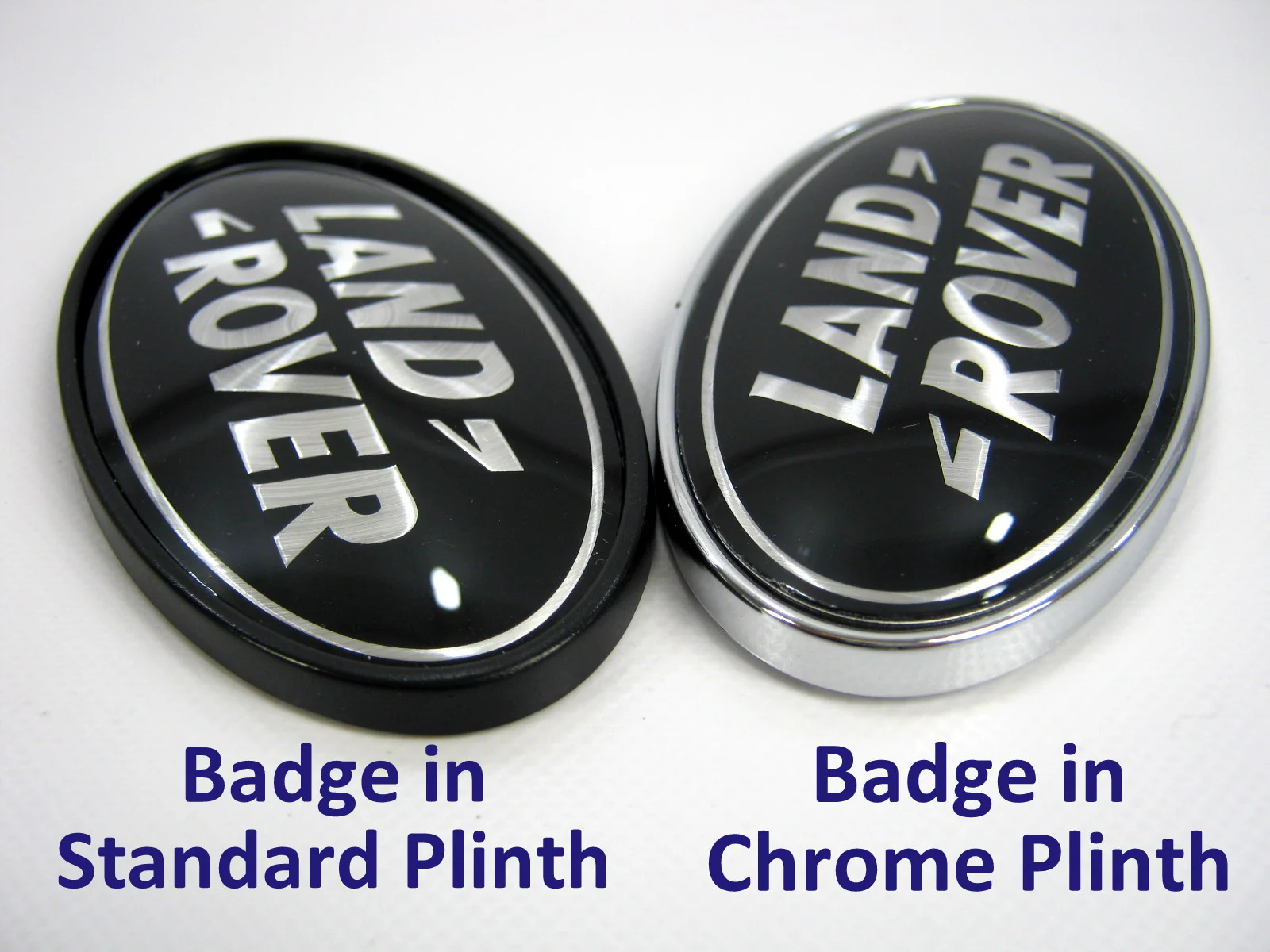 Black & Silver Badge on Chrome Plinth for Range Rover Sport L494 - Image 2