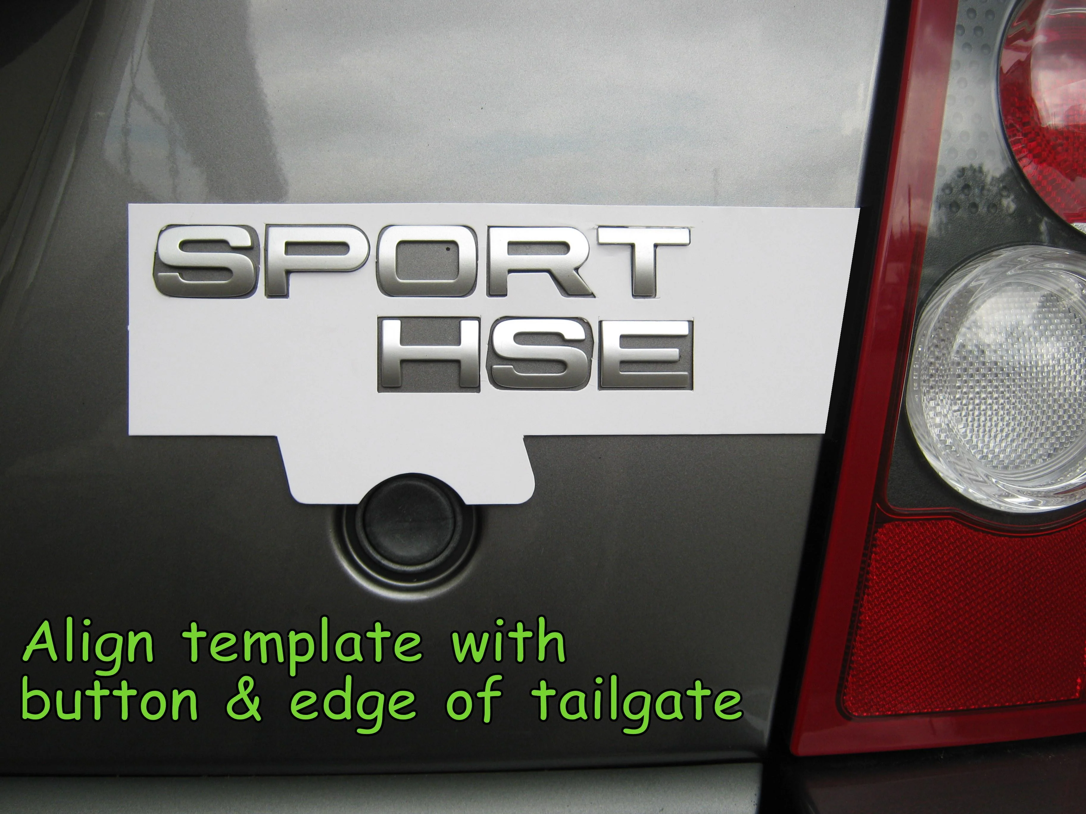 Black Tailgate Lettering - SPORT - for Range Rover Sport L320 - Image 4