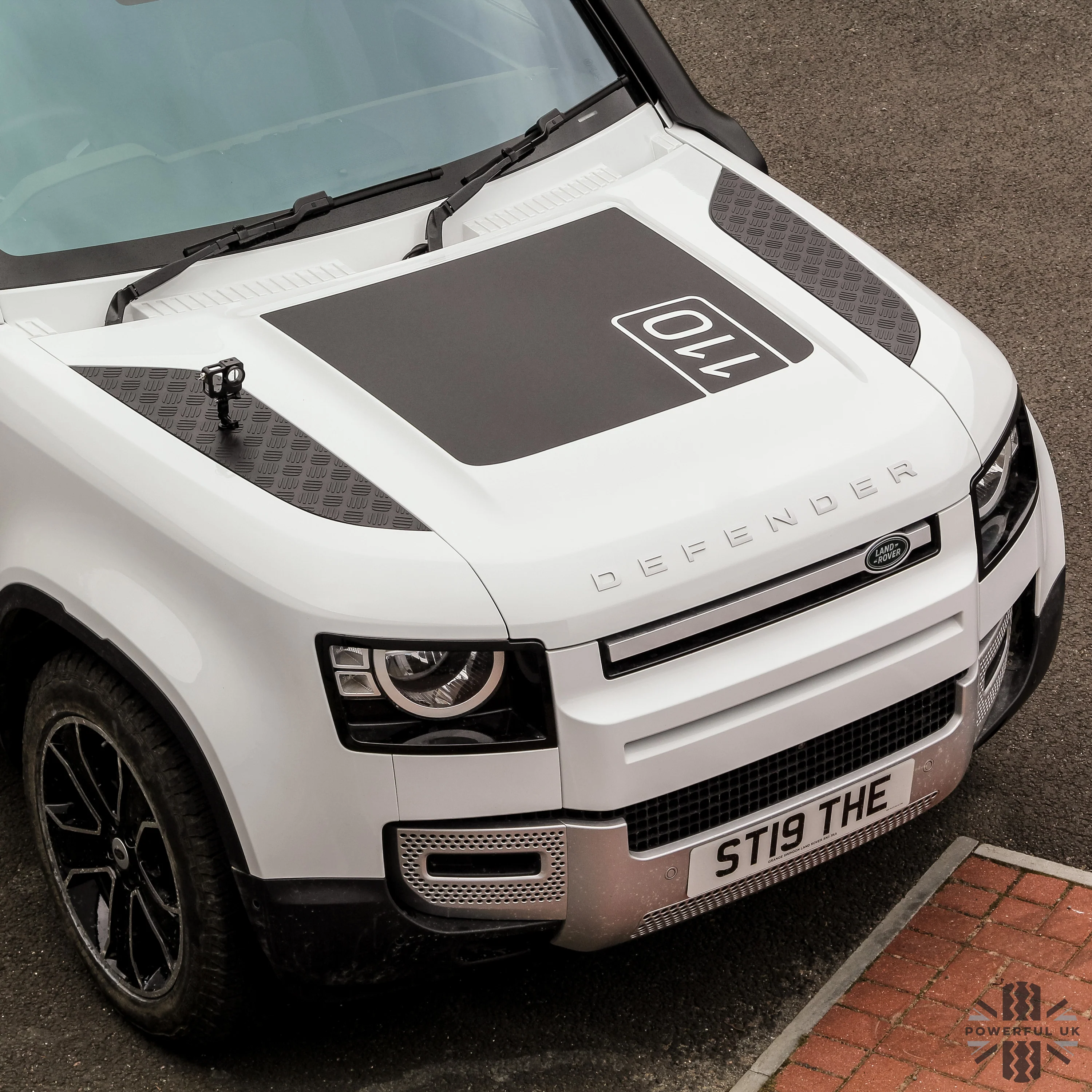 Bonnet Decal '90/110/130' - Genuine (shorter) for Land Rover Defender L663 - Image 2