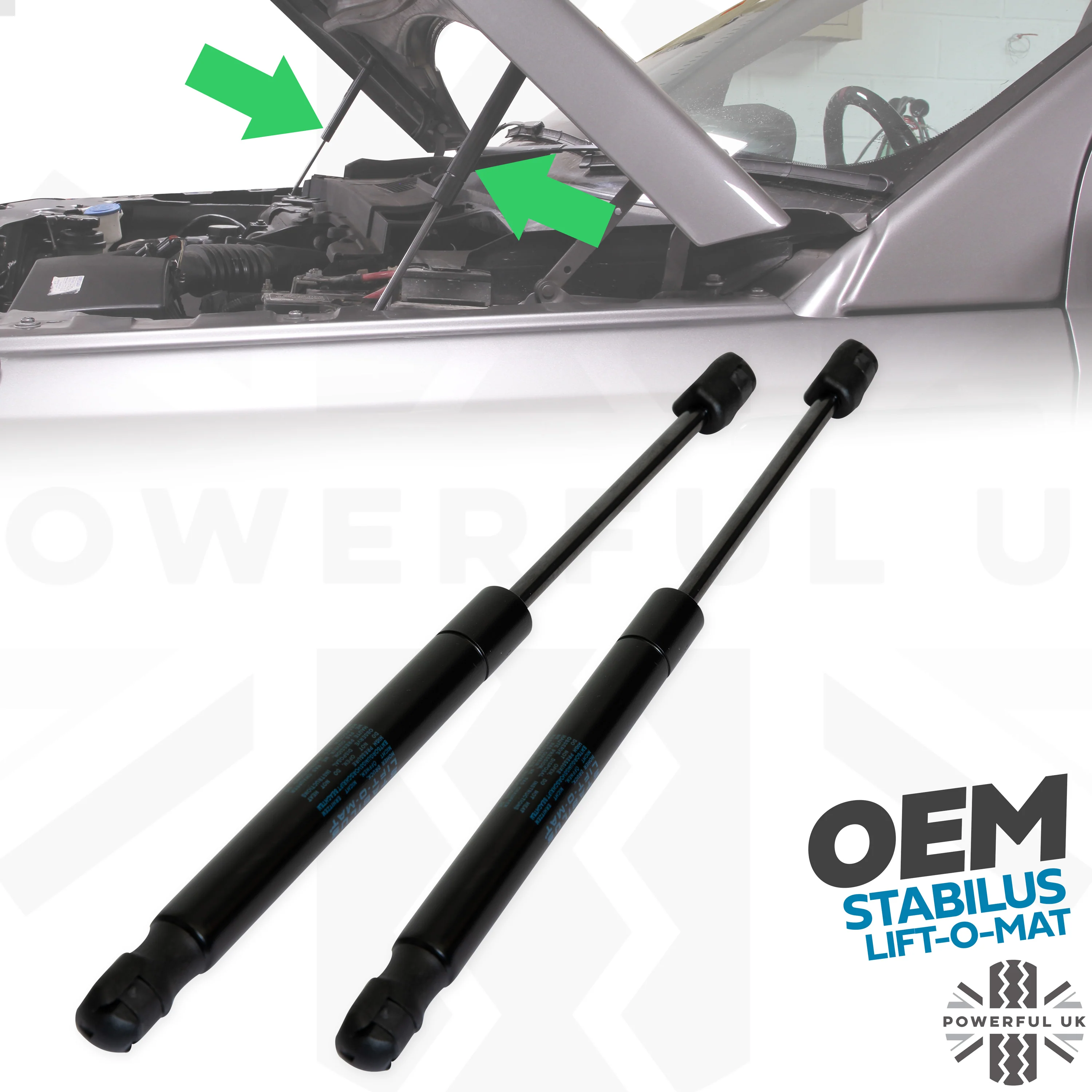 Bonnet & Tailgate Gas Strut 4 pc Kit for Land Rover Freelander 2 - Image 3