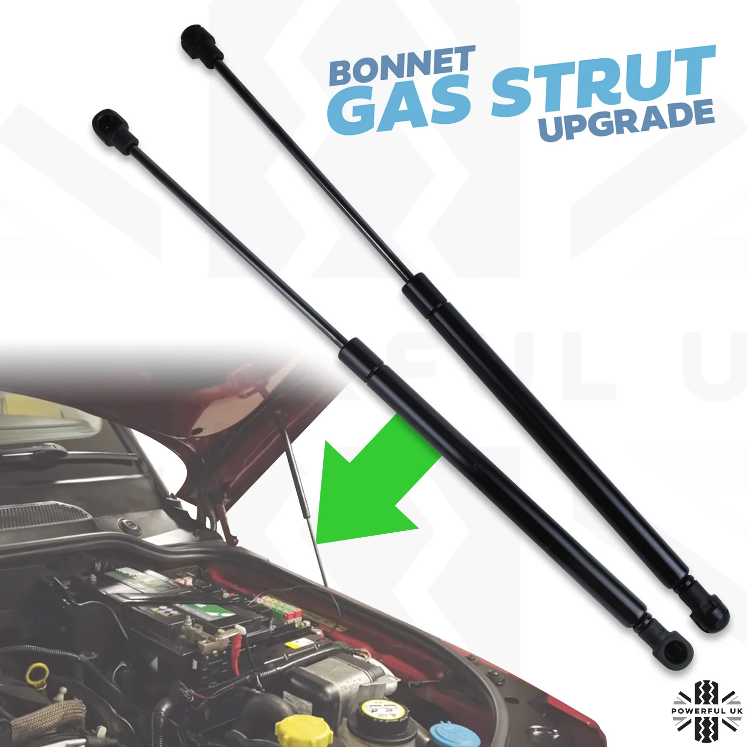 Bonnet & Tailgate Gas Struts - 4pc Kit - for Land Rover Discovery 3 & 4 - Image 3