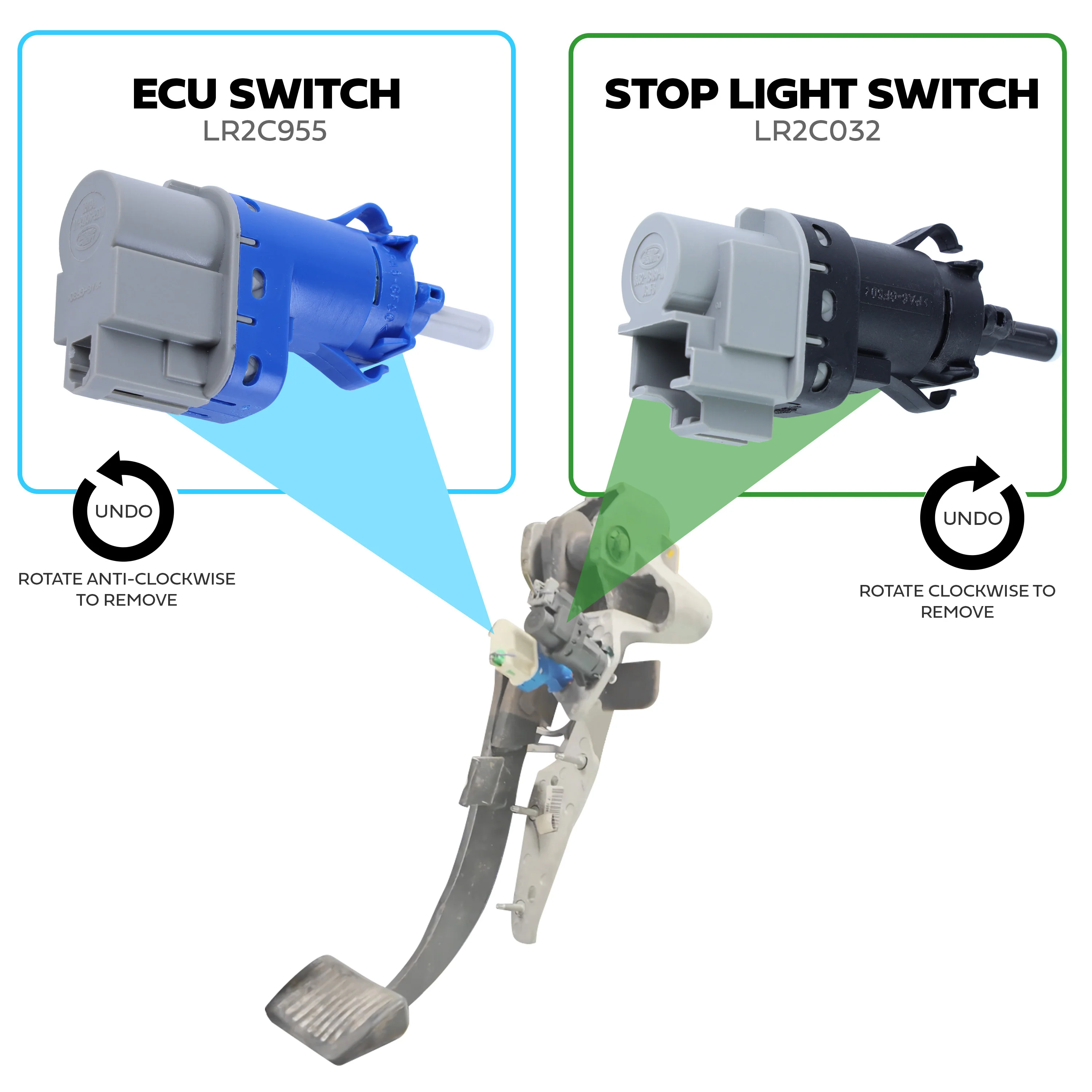 Genuine Brake Pedal Switch for Range Rover Evoque (2011-14) - ECU Switch - Image 7