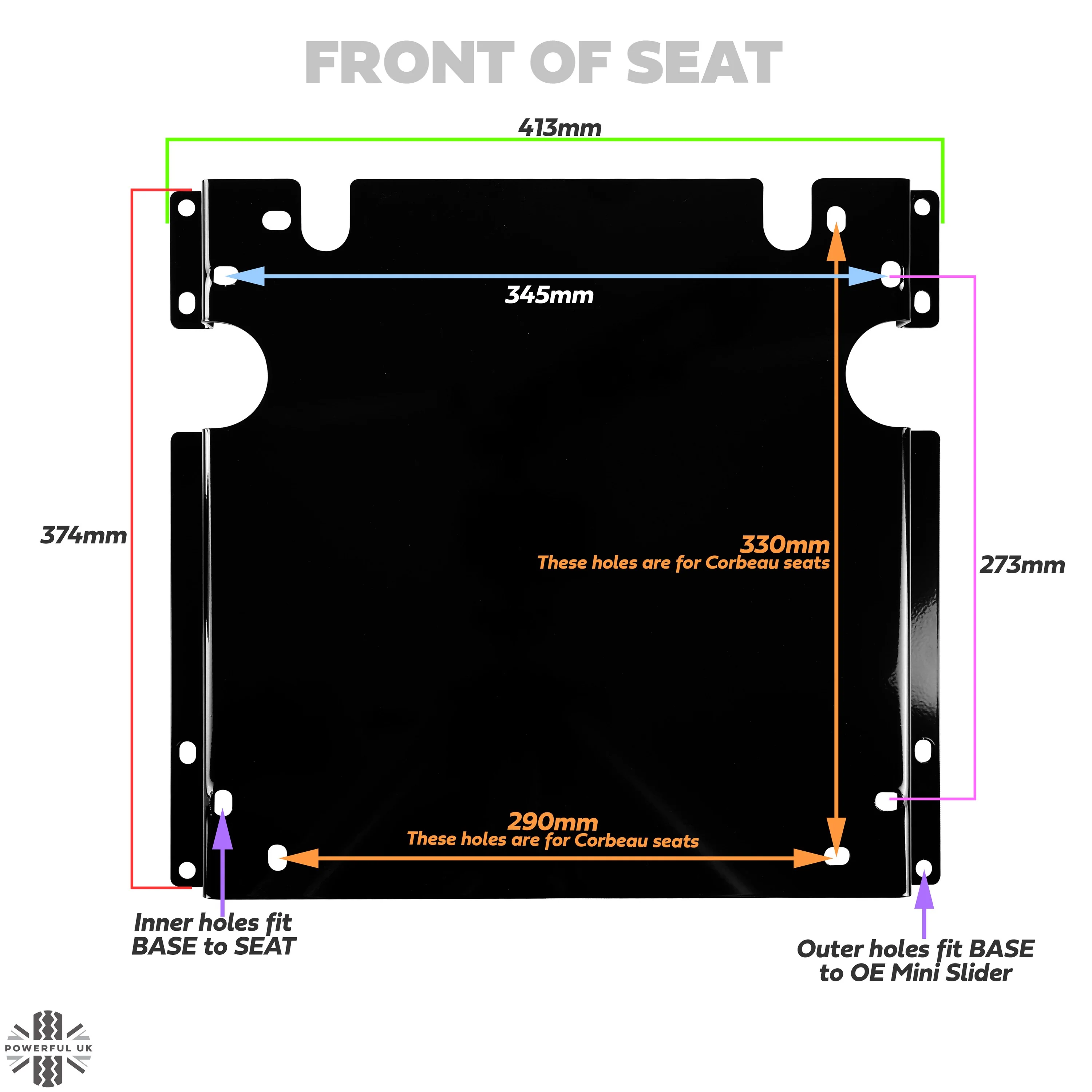 Bucket Seat Adaptors for BMW Mini - Image 3