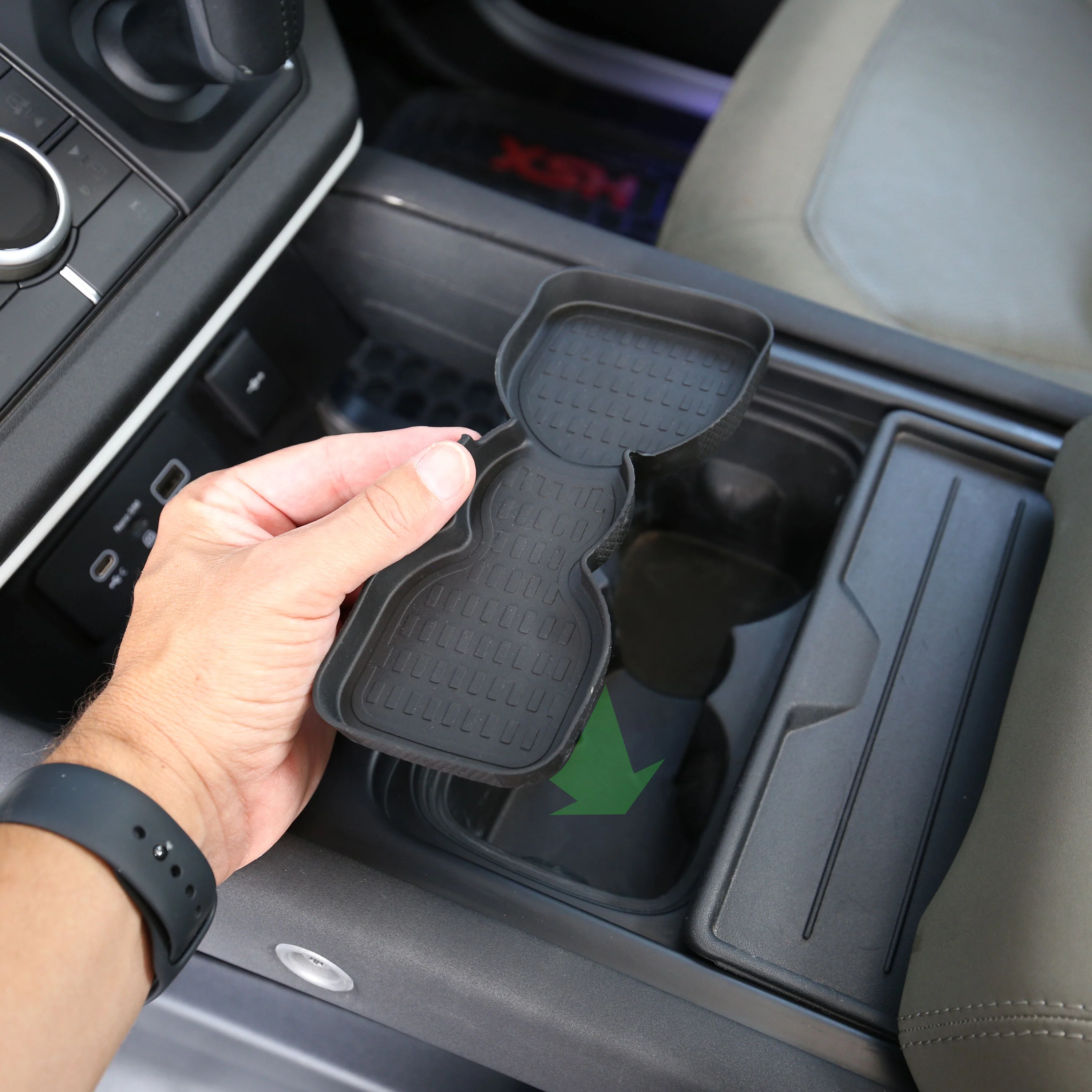 Centre Console Cup Holder Mat for Land Rover Defender L663 (2020 only) - Image 3