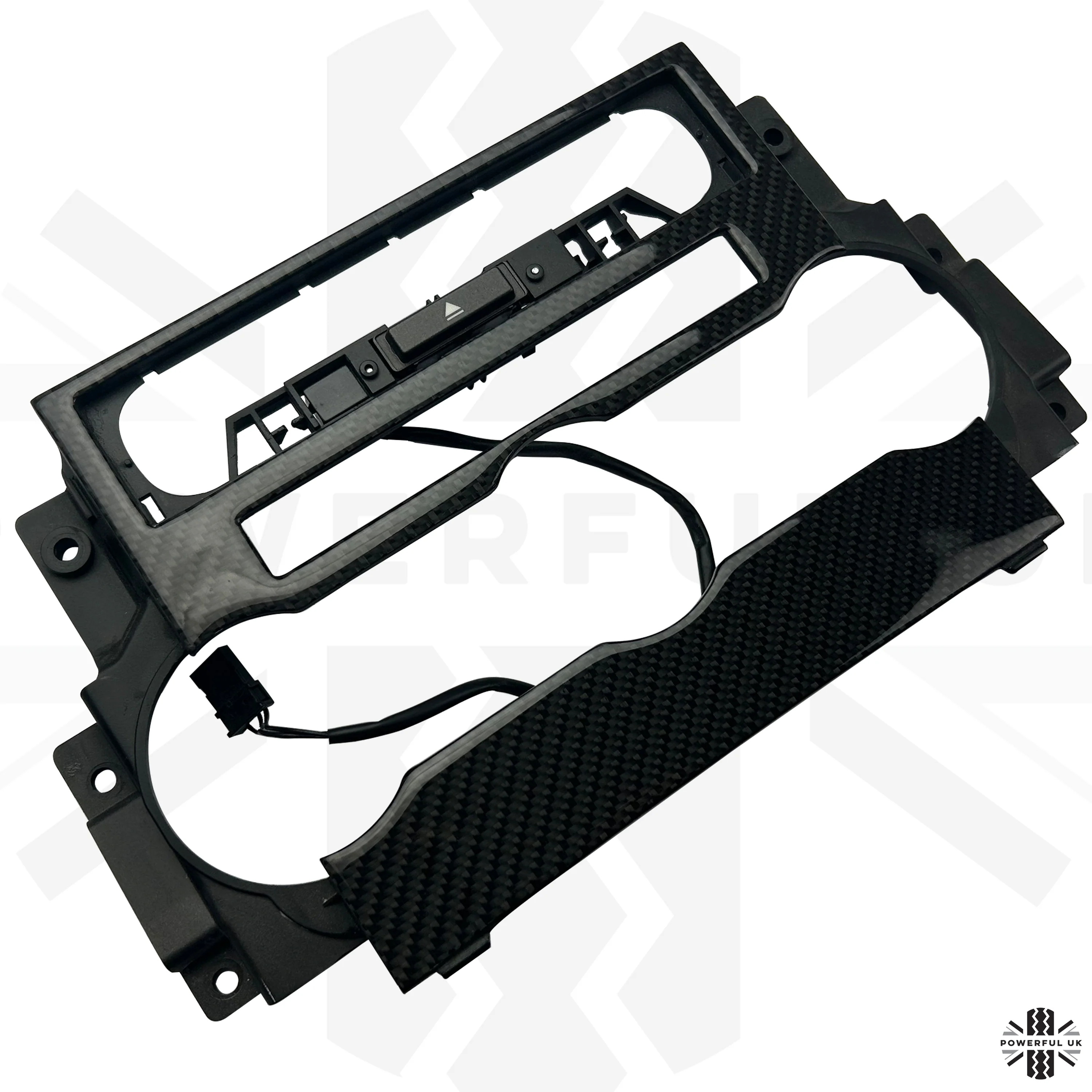 Centre Console Dash Heater Fascia Panel in Carbon Fibre for Range Rover Sport - Late Type - Image 2