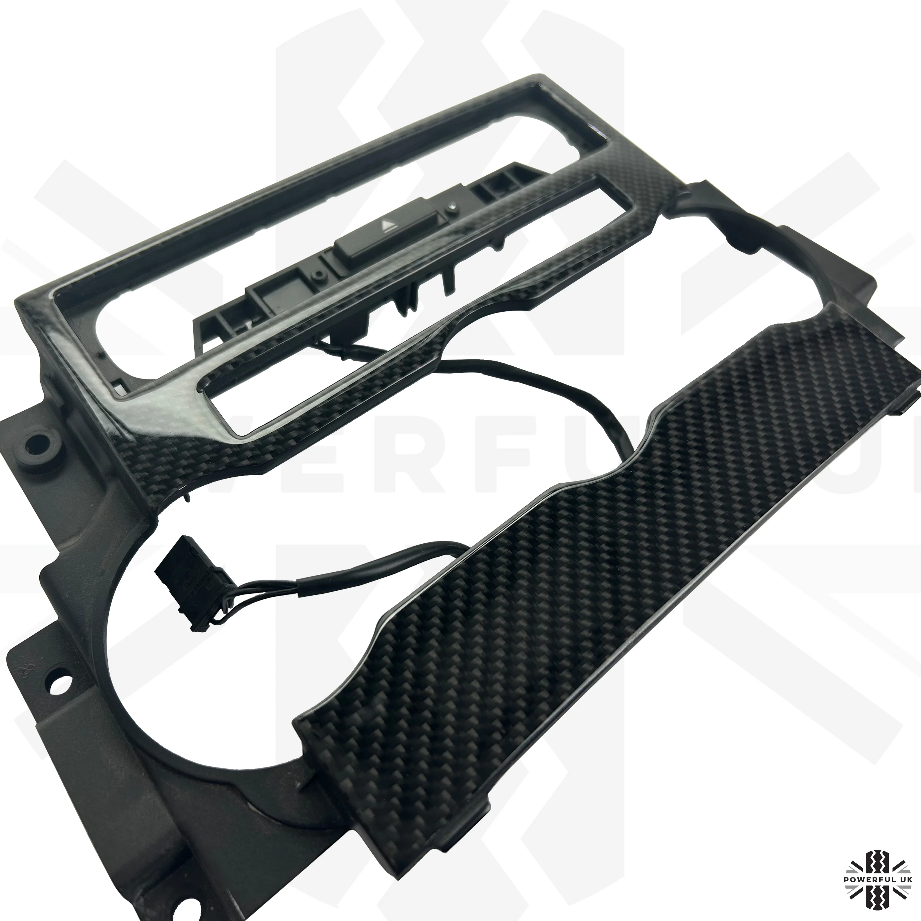Centre Console Dash Heater Fascia Panel in Carbon Fibre for Range Rover Sport - Late Type - Image 3