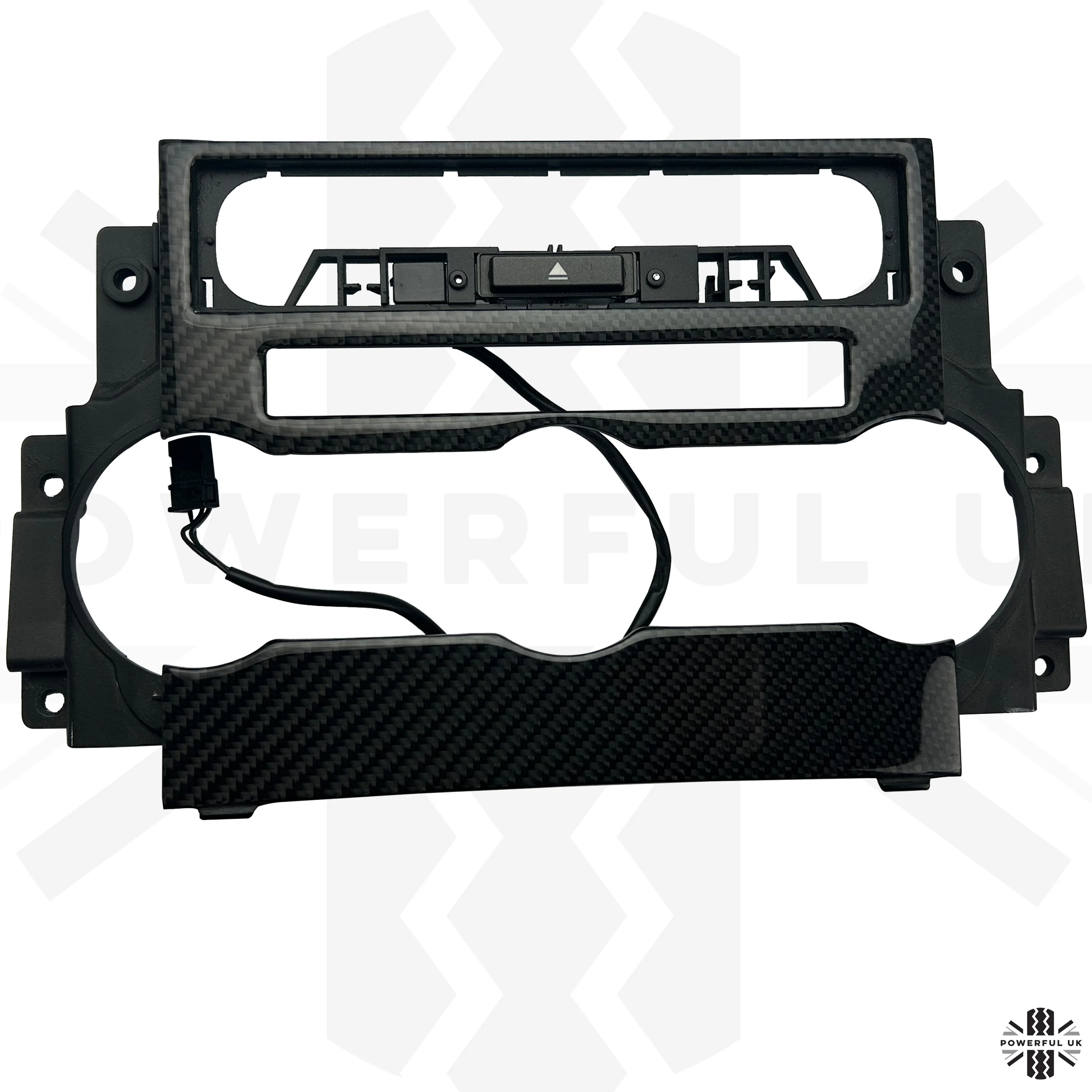 Centre Console Dash Heater Fascia Panel in Carbon Fibre for Range Rover Sport - Late Type - Image 5