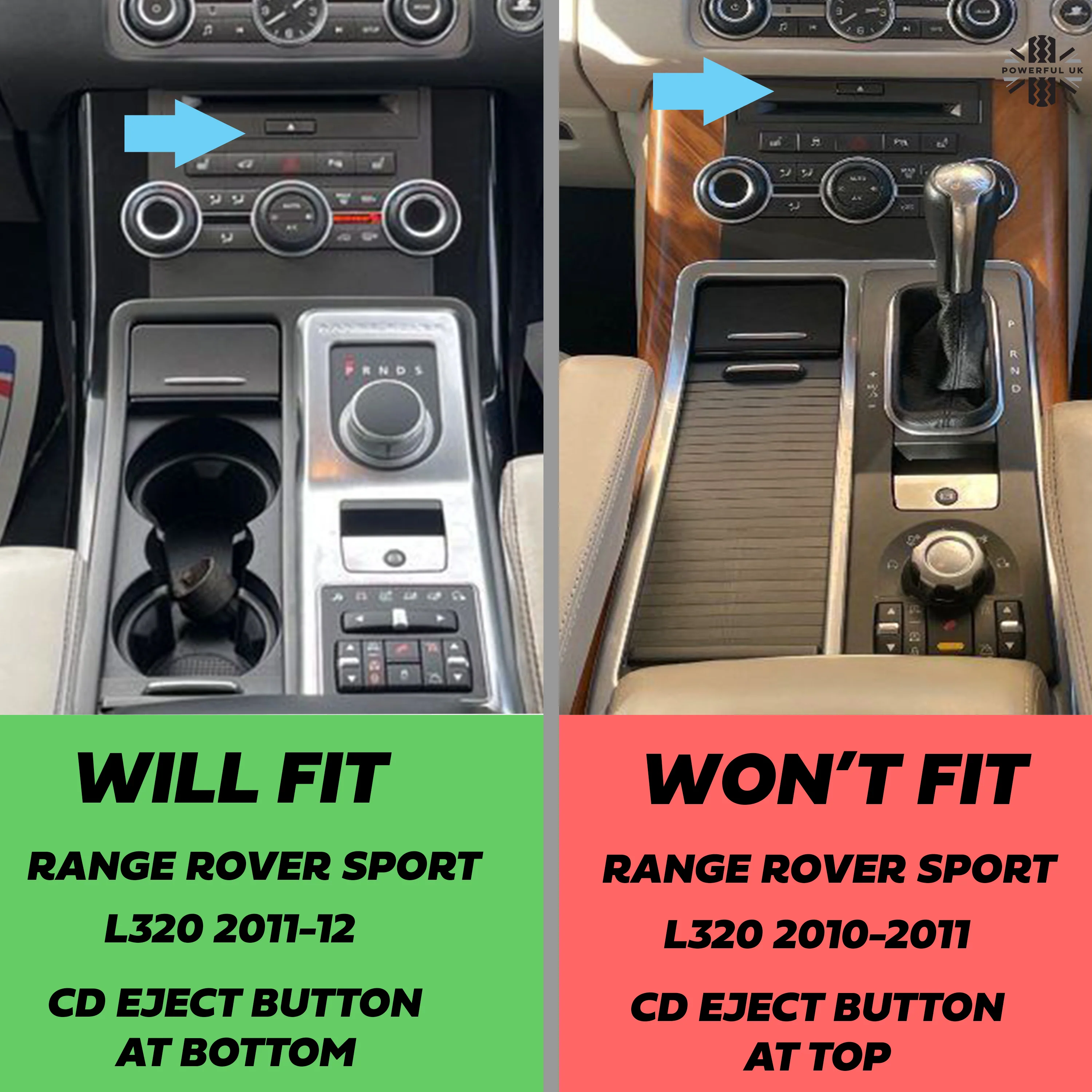 Centre Console Dash Heater Fascia Panel in Carbon Fibre for Range Rover Sport - Late Type - Image 6