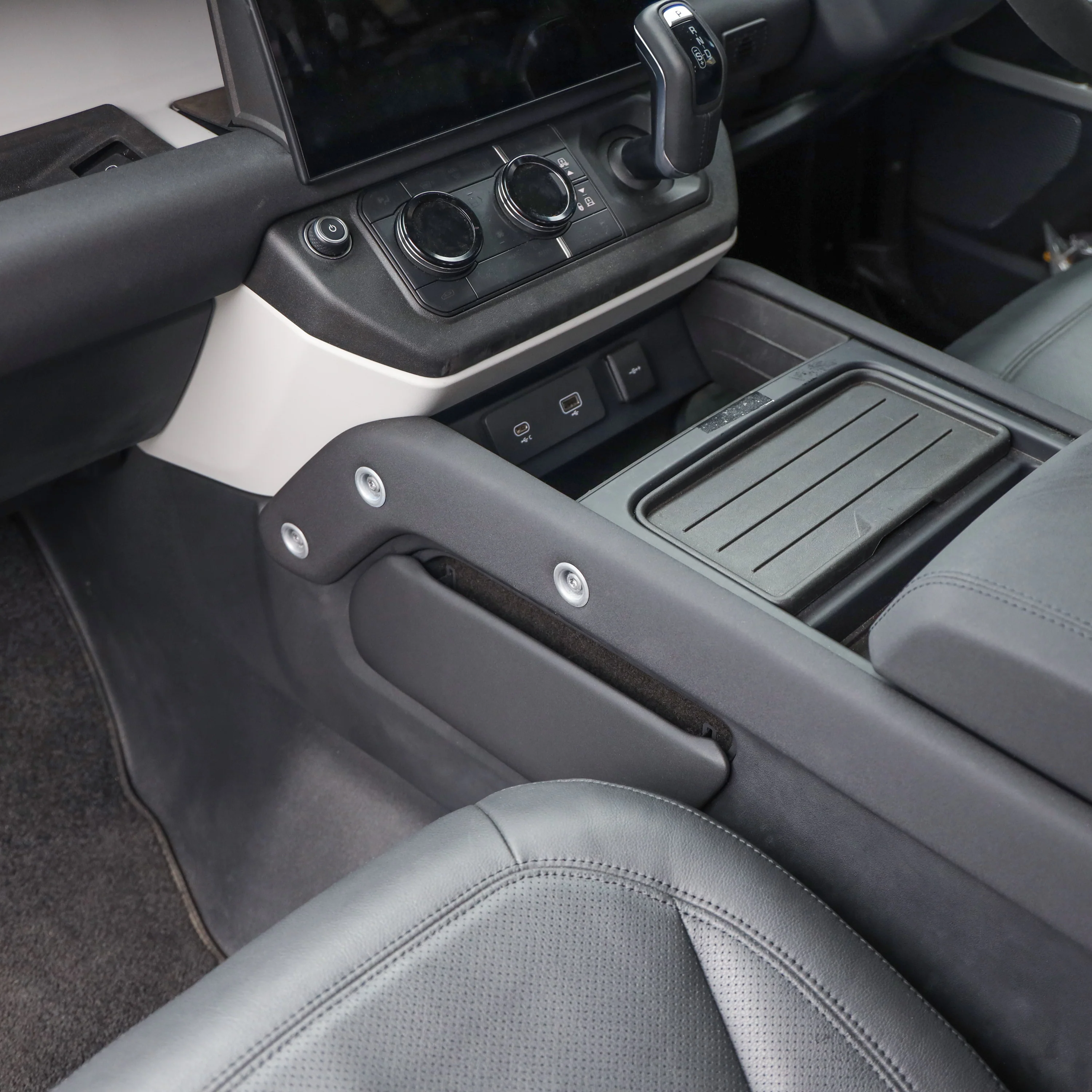 Centre Console Storage Panel for Land Rover Defender L663 in Ebony Black - Left - Image 7