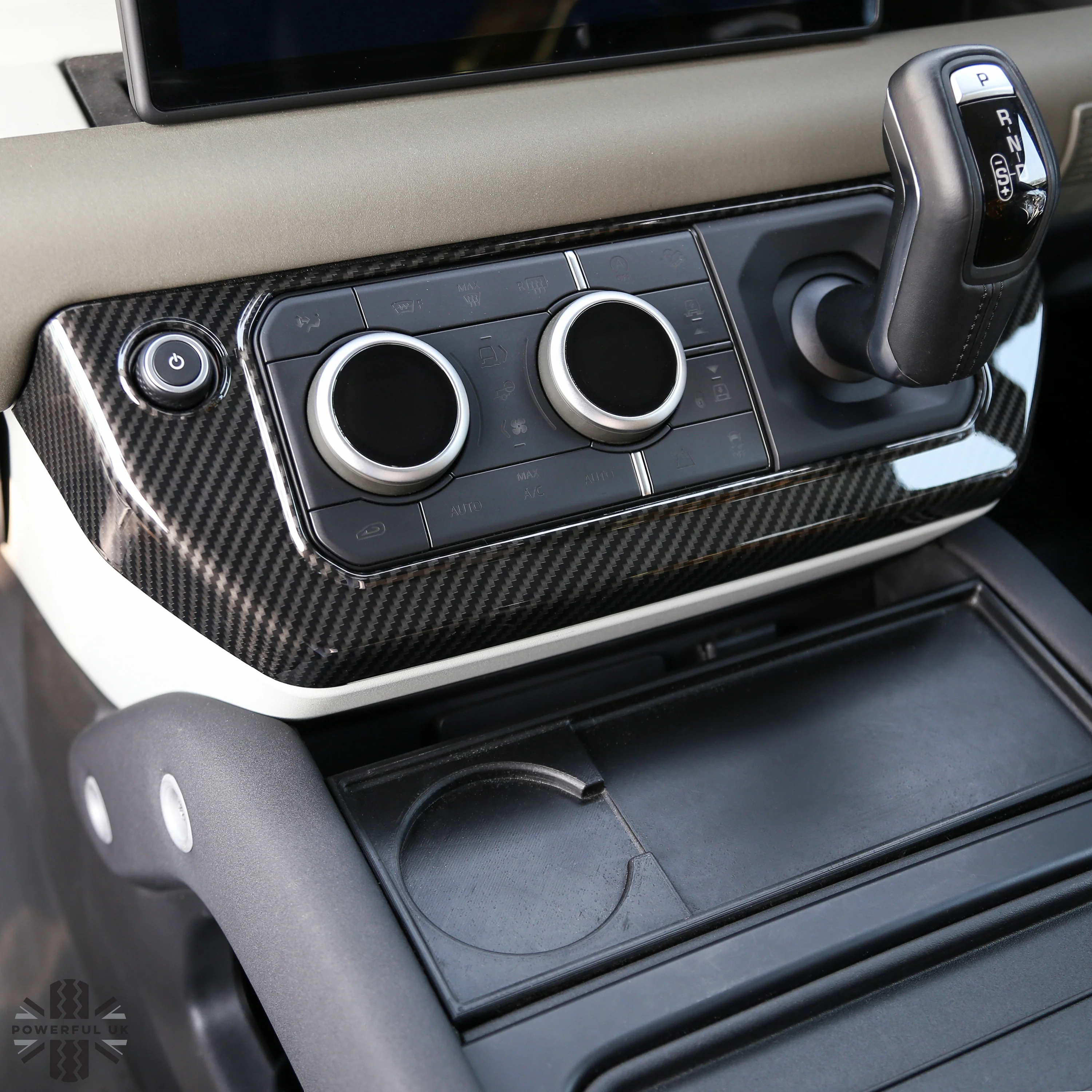 Centre Dash Cover Trim - Carbon Fibre - for Land Rover Defender L663 - Image 2