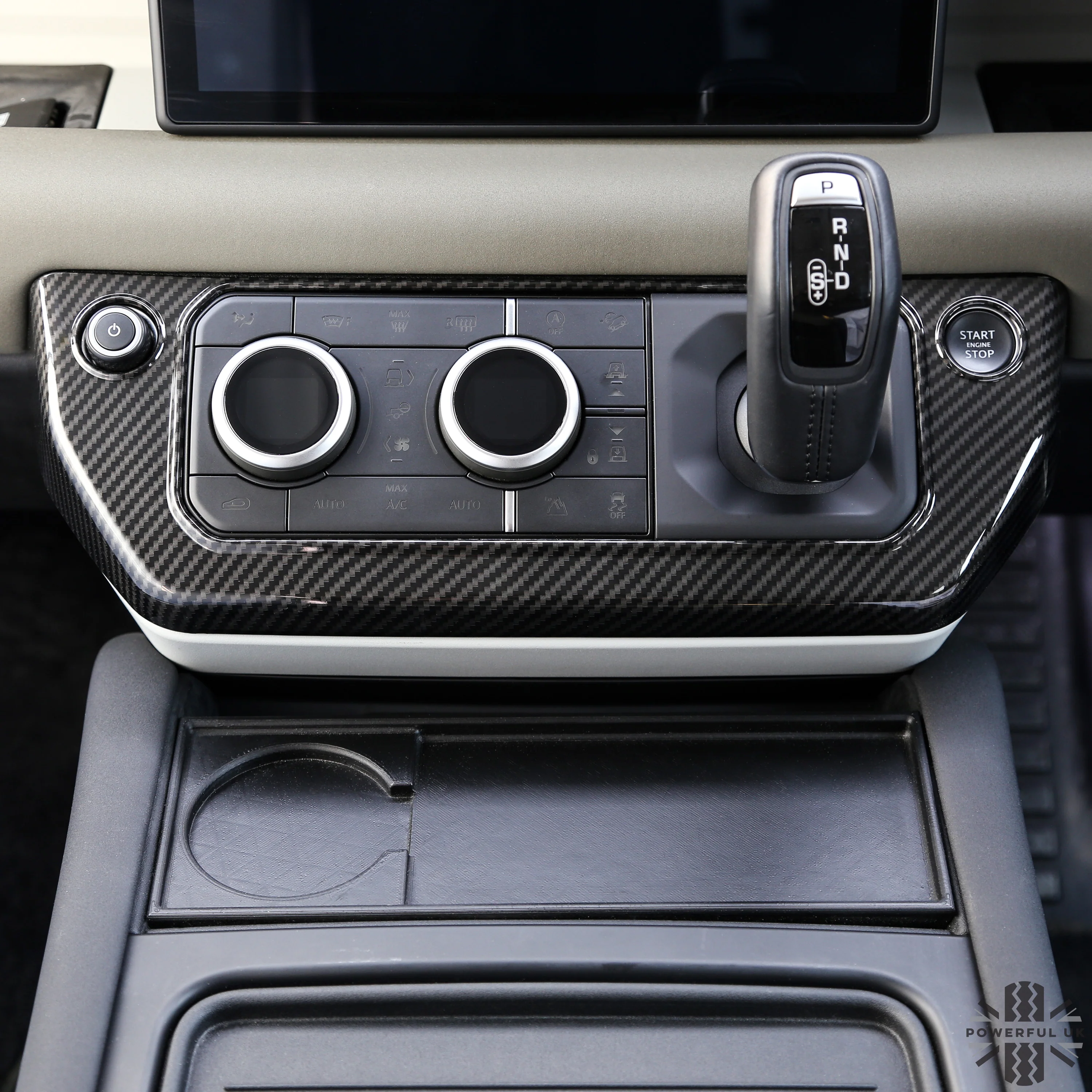 Centre Dash Cover Trim - Carbon Fibre - for Land Rover Defender L663 - Image 4