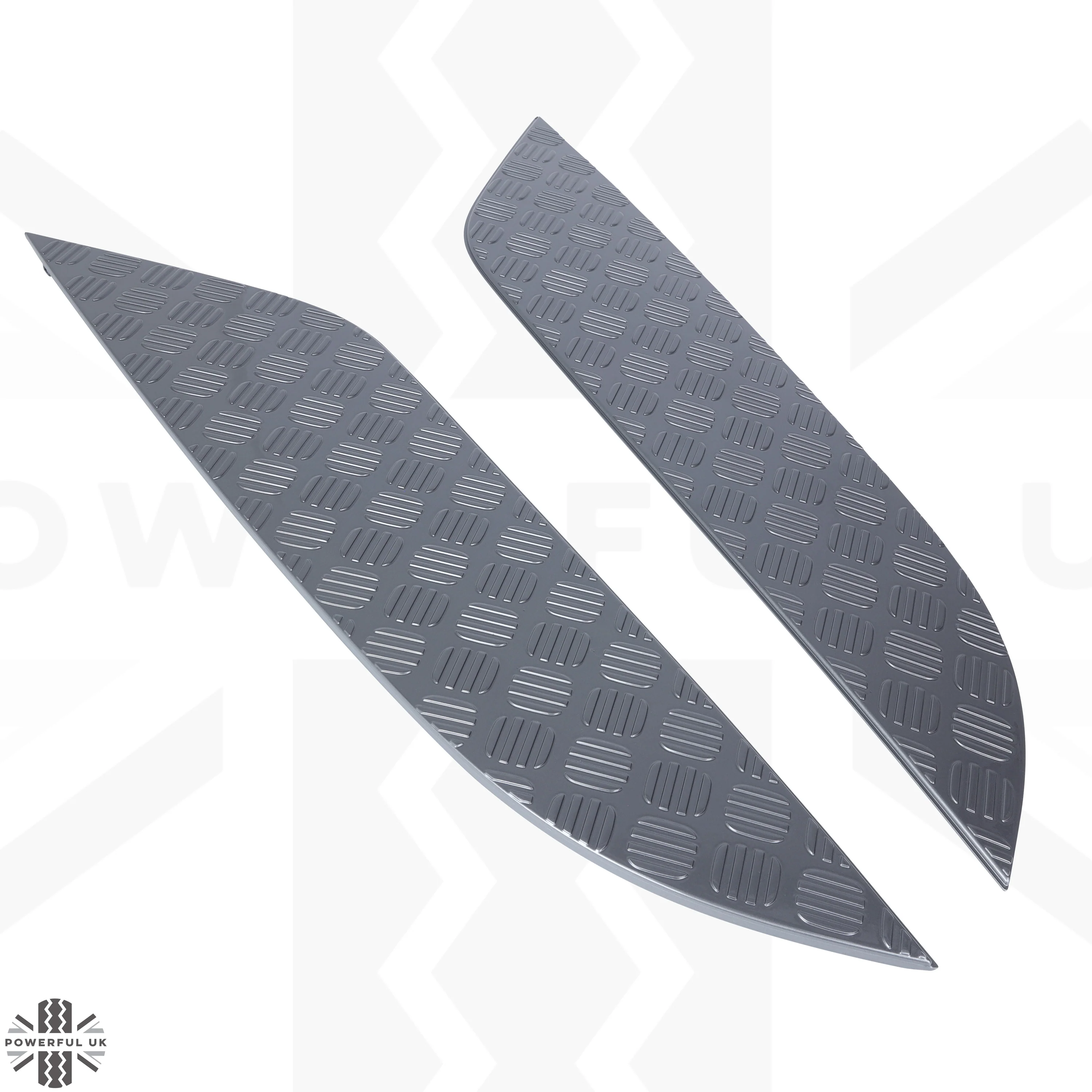 Chequer Bonnet Trims (Genuine Take-Offs) for Land Rover Defender L663 - Eiger Grey - Image 2