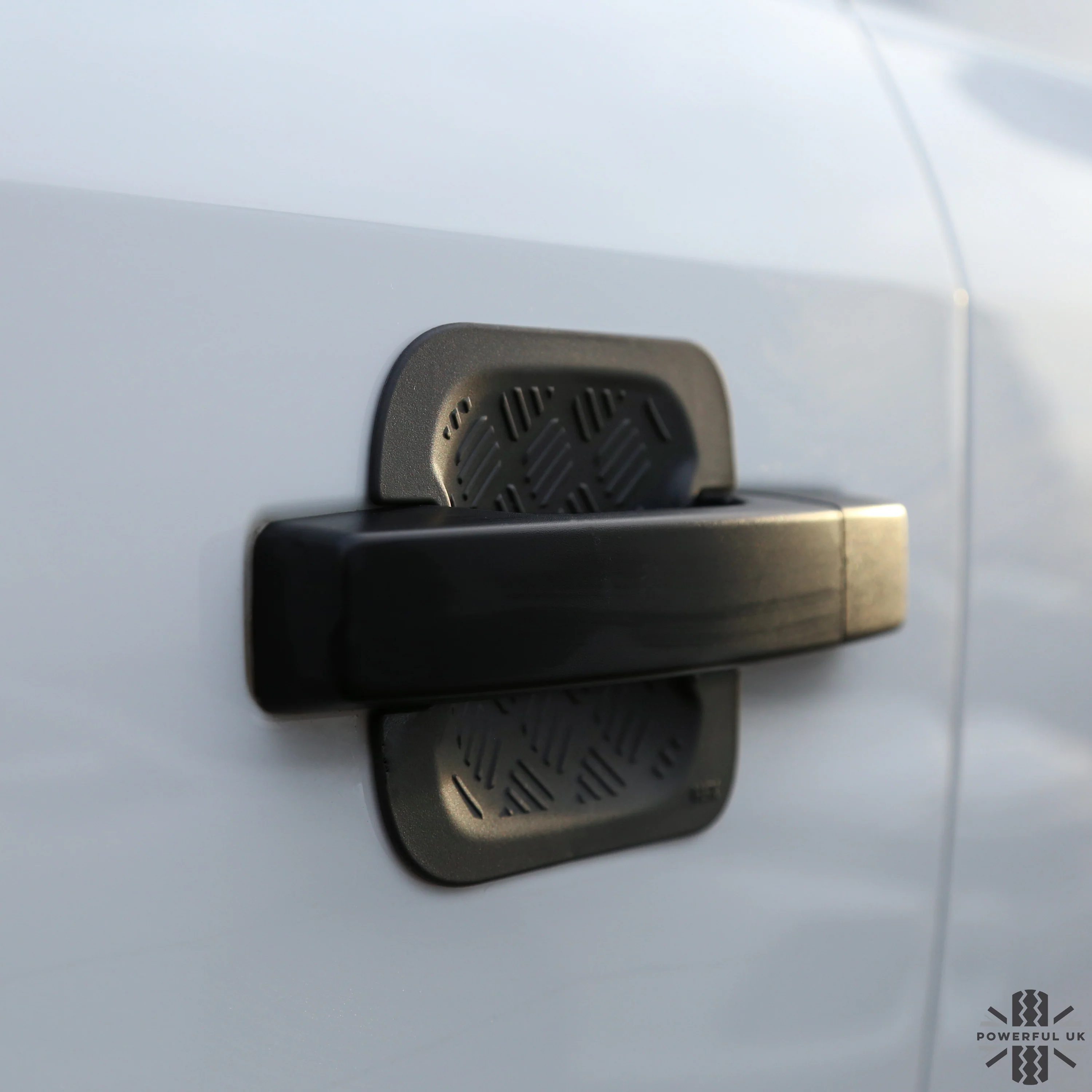 Chequer Plate Door Handle Scuff Plates (2pc) for Land Rover Defender L663 90 (2 door) - Image 5
